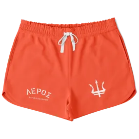 Leros Diving Academy 1991 Women's Loose Shorts Orange