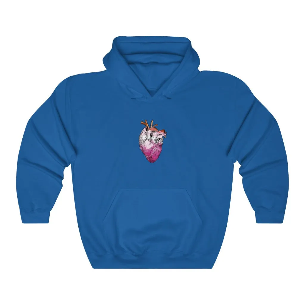 Lesbian Rainbow Proud at Heart Hoodie