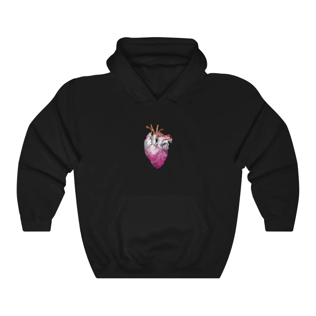 Lesbian Rainbow Proud at Heart Hoodie