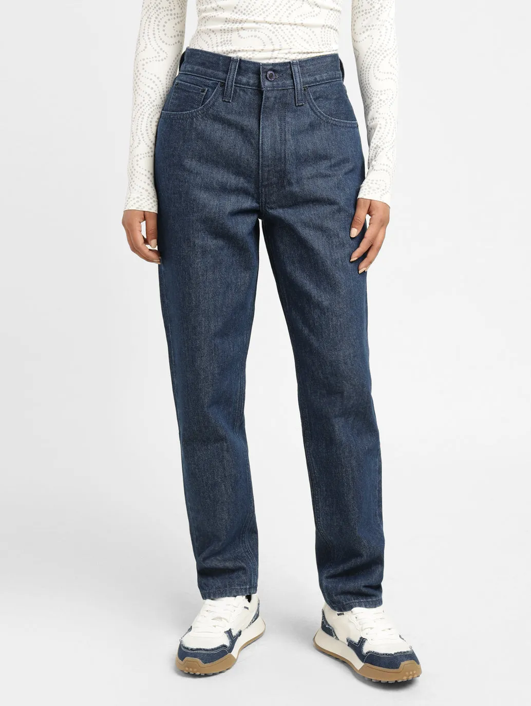 Levi's x Deepika Padukone Mid Rise Baggy Fit  Mom Jeans