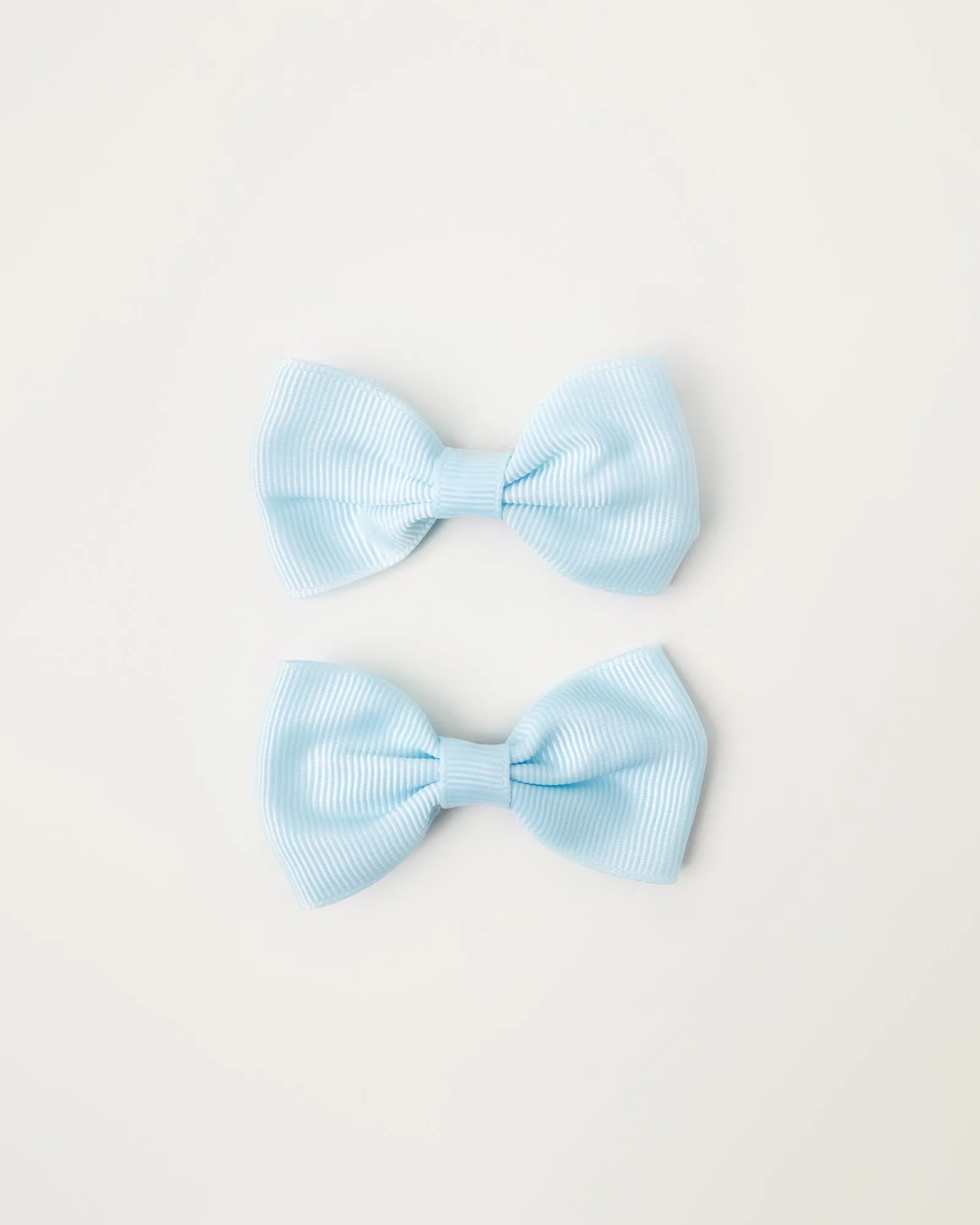 Light Blue Bow Clip Set