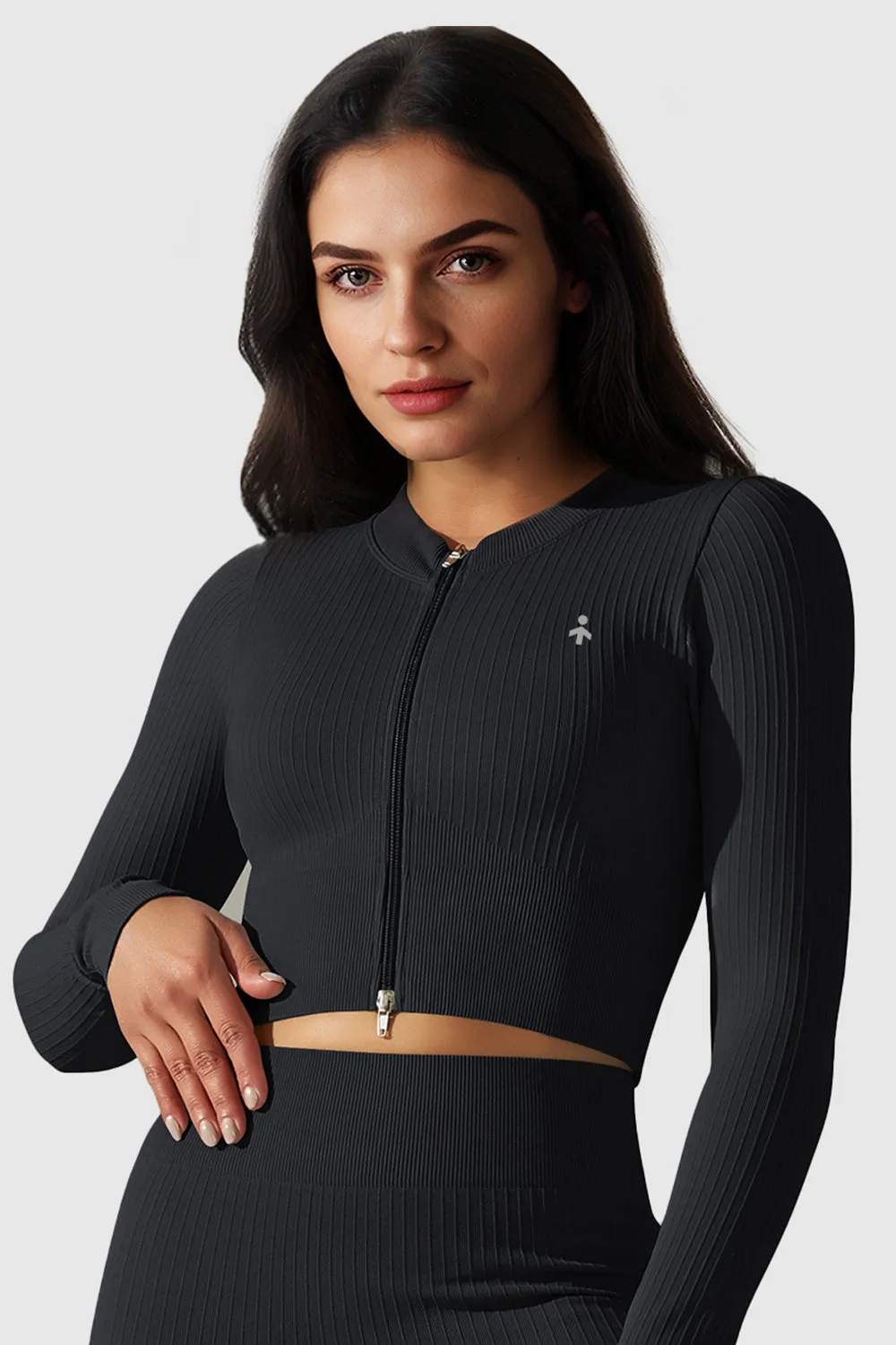 Long Sleeve Crop Yoga Tops