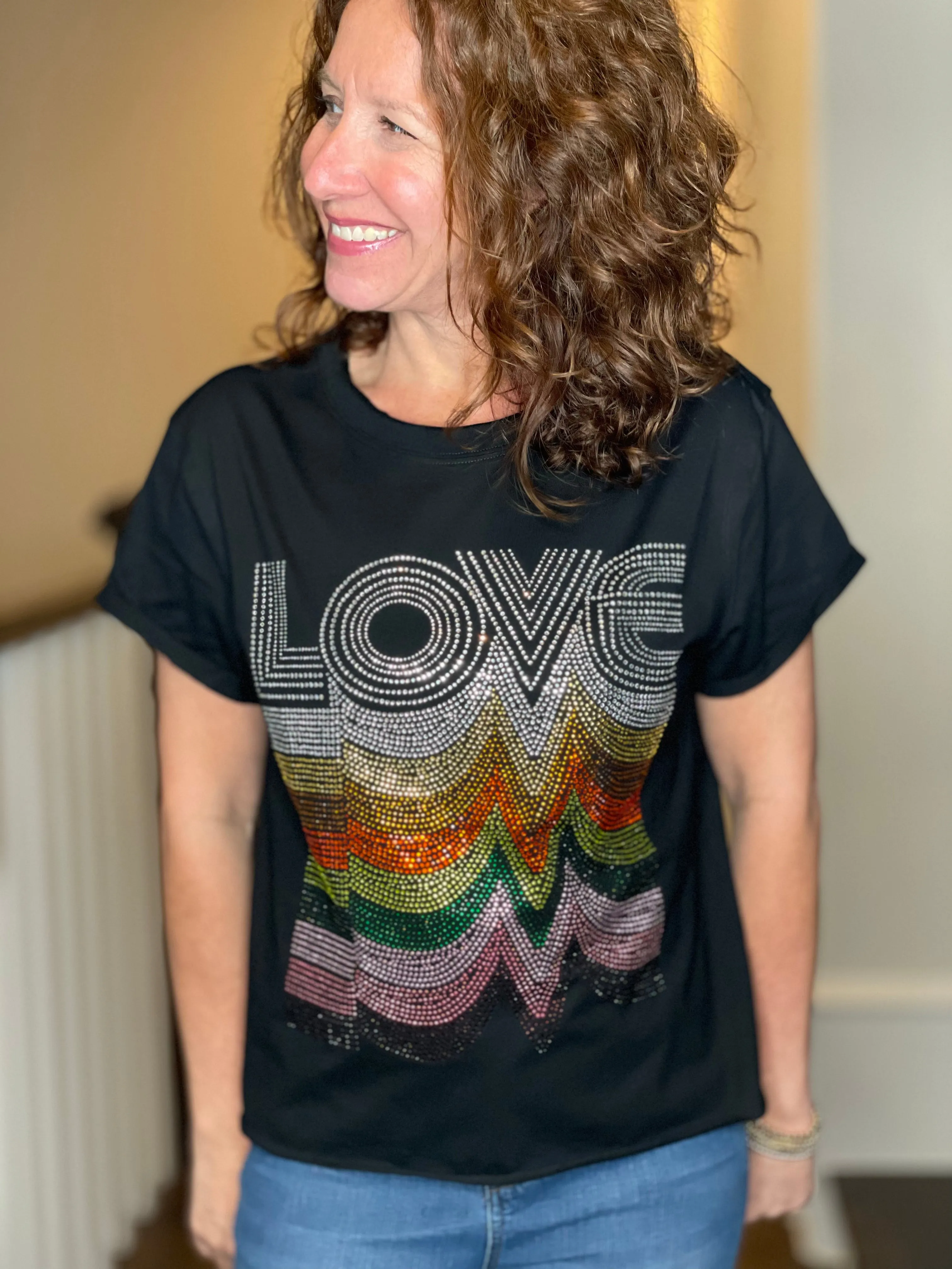 LOVE Tee Shirt Black