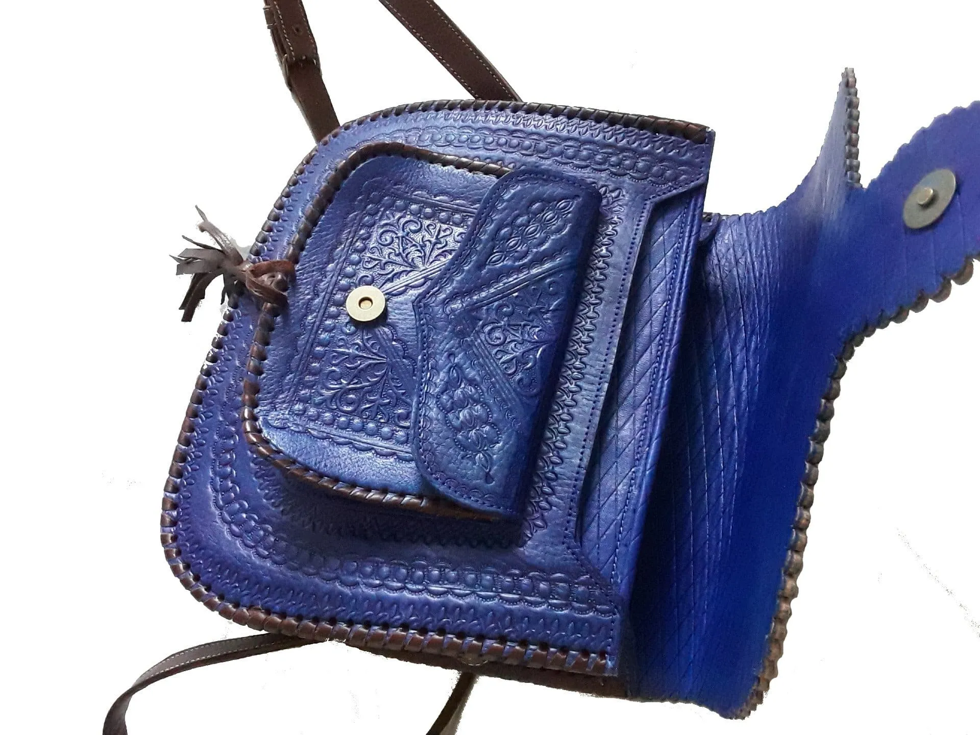 LSSAN Handbag - Dark Blue - Palm