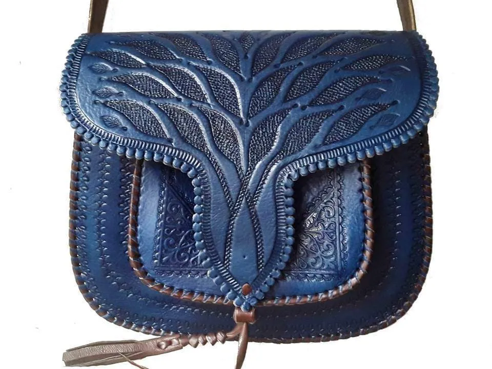 LSSAN Handbag - Dark Blue - Palm