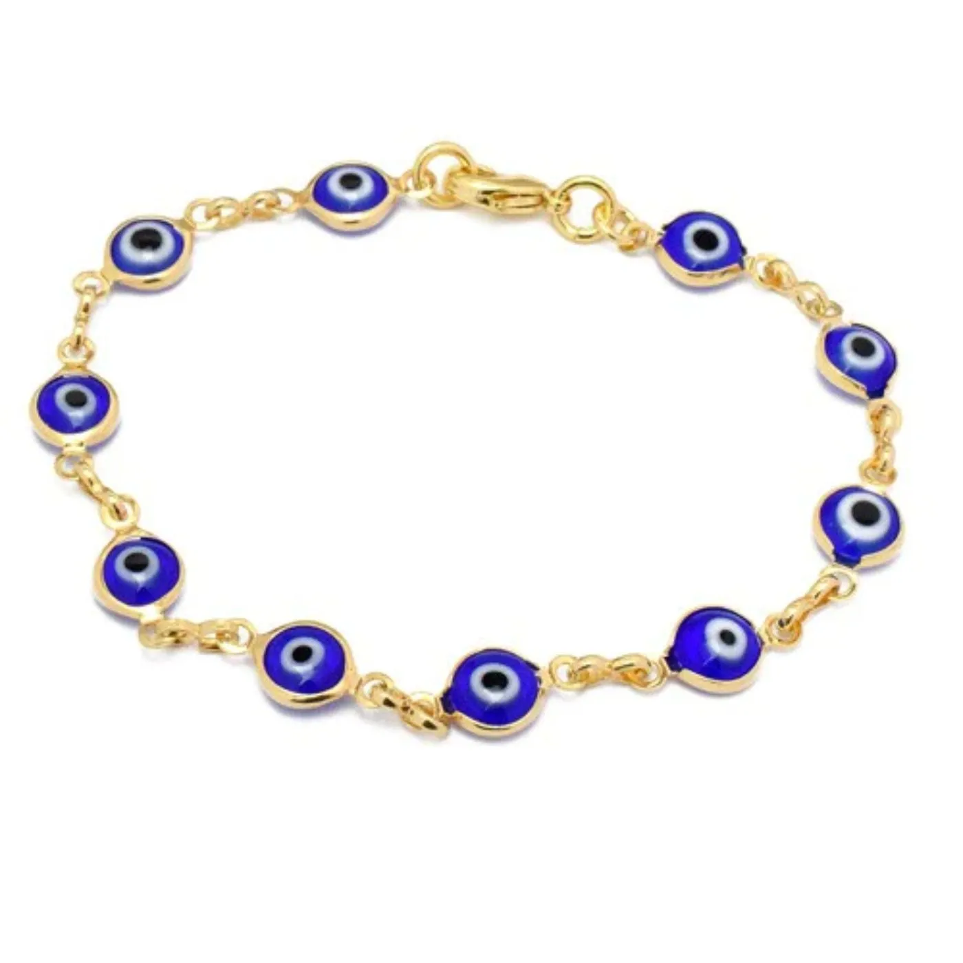 Luxurious 14K Gold Plated Evil Eye Bracelets - Wholesale Deals