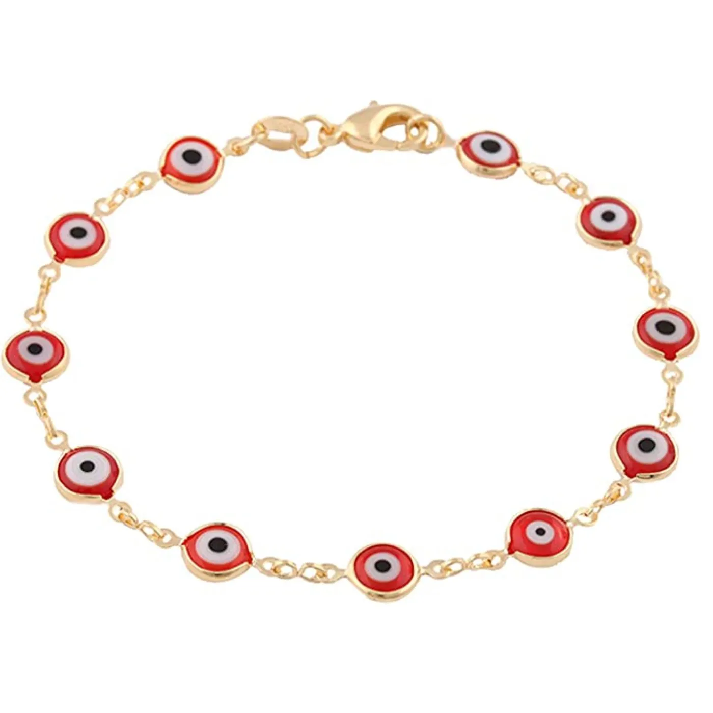 Luxurious 14K Gold Plated Evil Eye Bracelets - Wholesale Deals