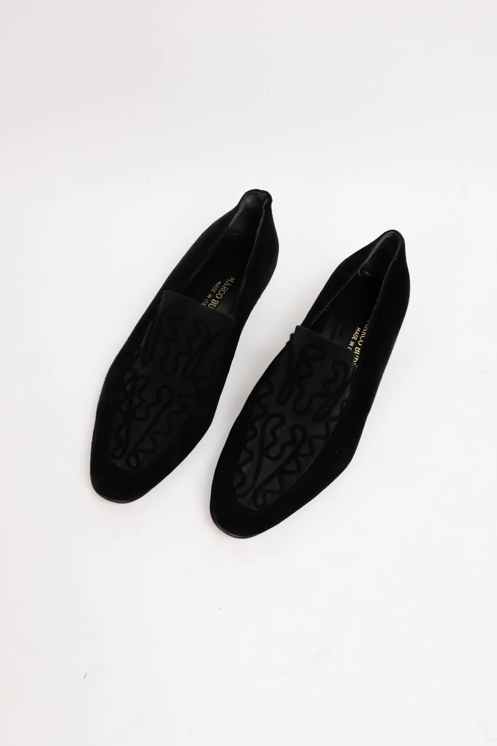 MARCO BURRESI ITALY BLACK LEATHER LOAFER 36,5