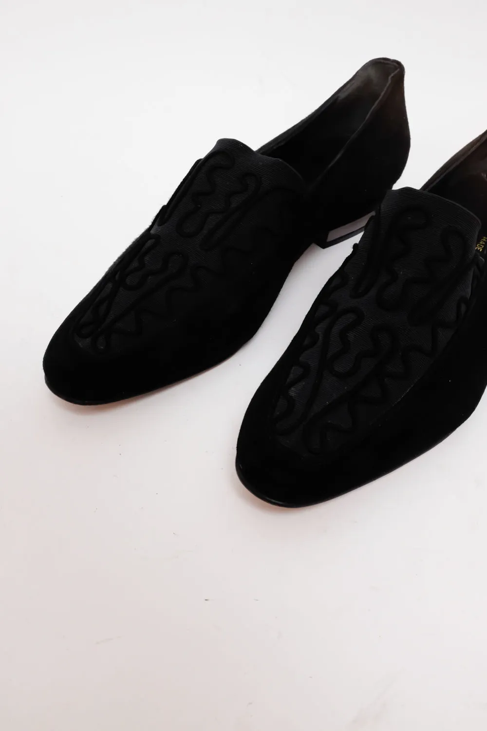 MARCO BURRESI ITALY BLACK LEATHER LOAFER 36,5