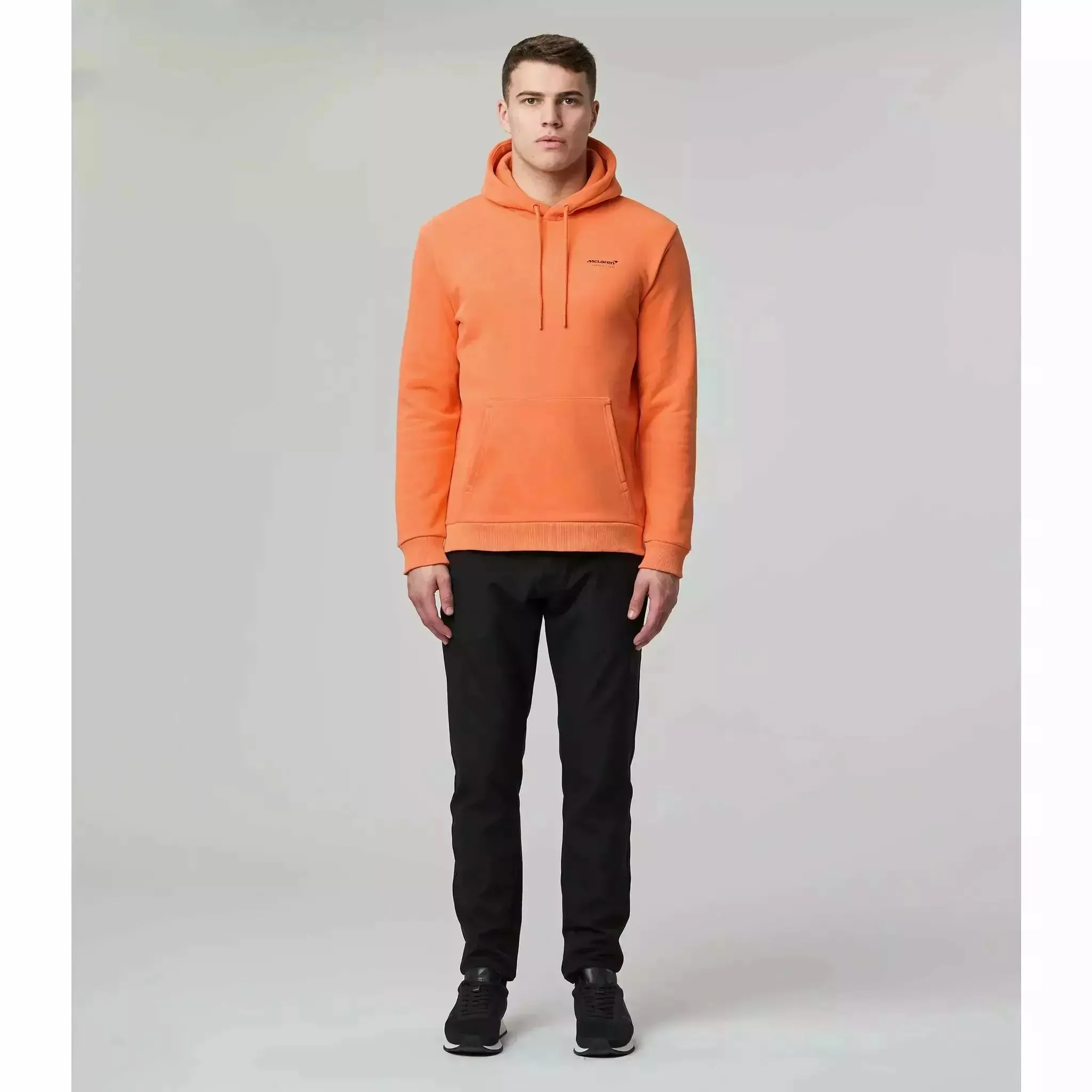 McLaren F1 Men's Lando Norris Core Hoodie - Nectarine/Black/Grey