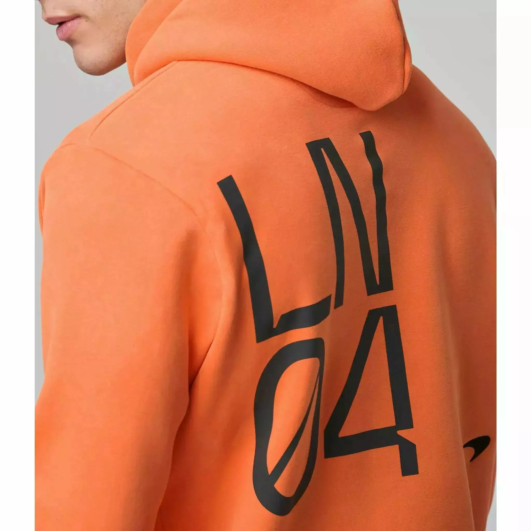 McLaren F1 Men's Lando Norris Core Hoodie - Nectarine/Black/Grey