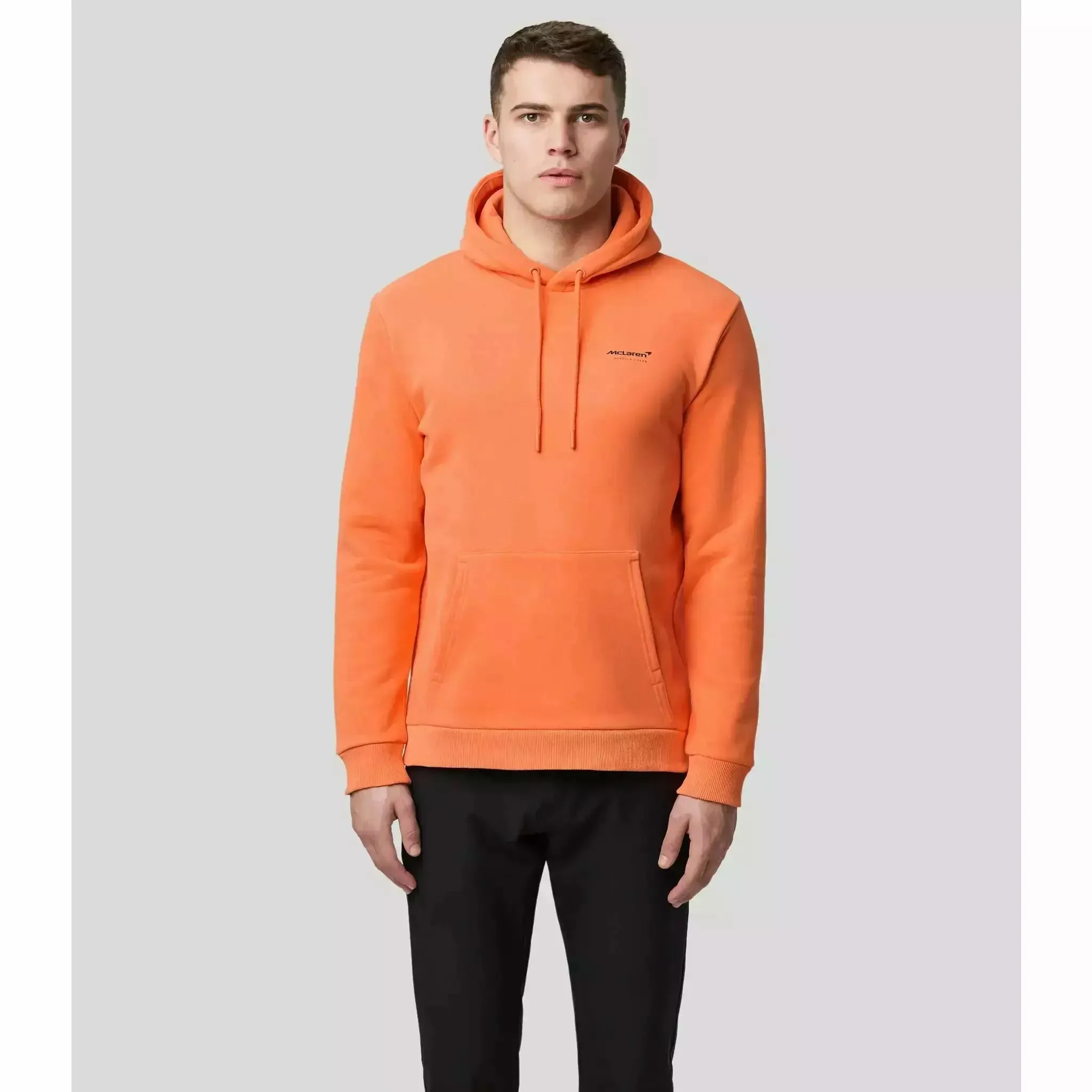 McLaren F1 Men's Lando Norris Core Hoodie - Nectarine/Black/Grey