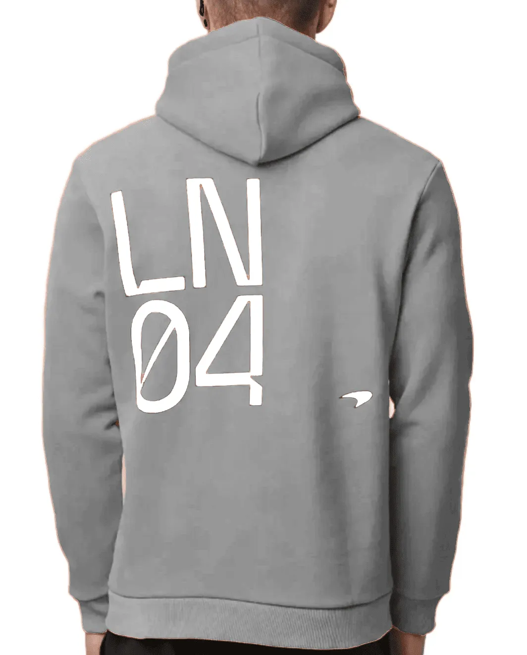 McLaren F1 Men's Lando Norris Core Hoodie - Nectarine/Black/Grey