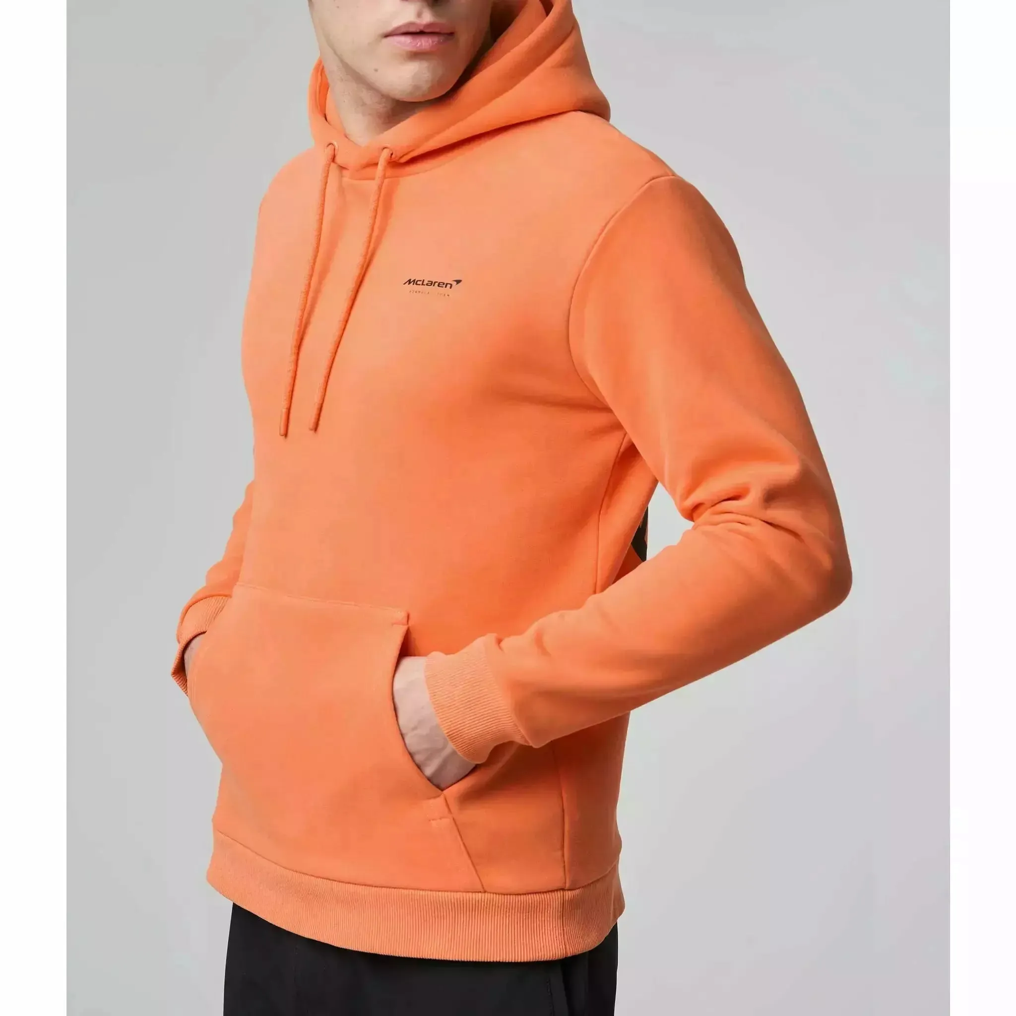 McLaren F1 Men's Lando Norris Core Hoodie - Nectarine/Black/Grey