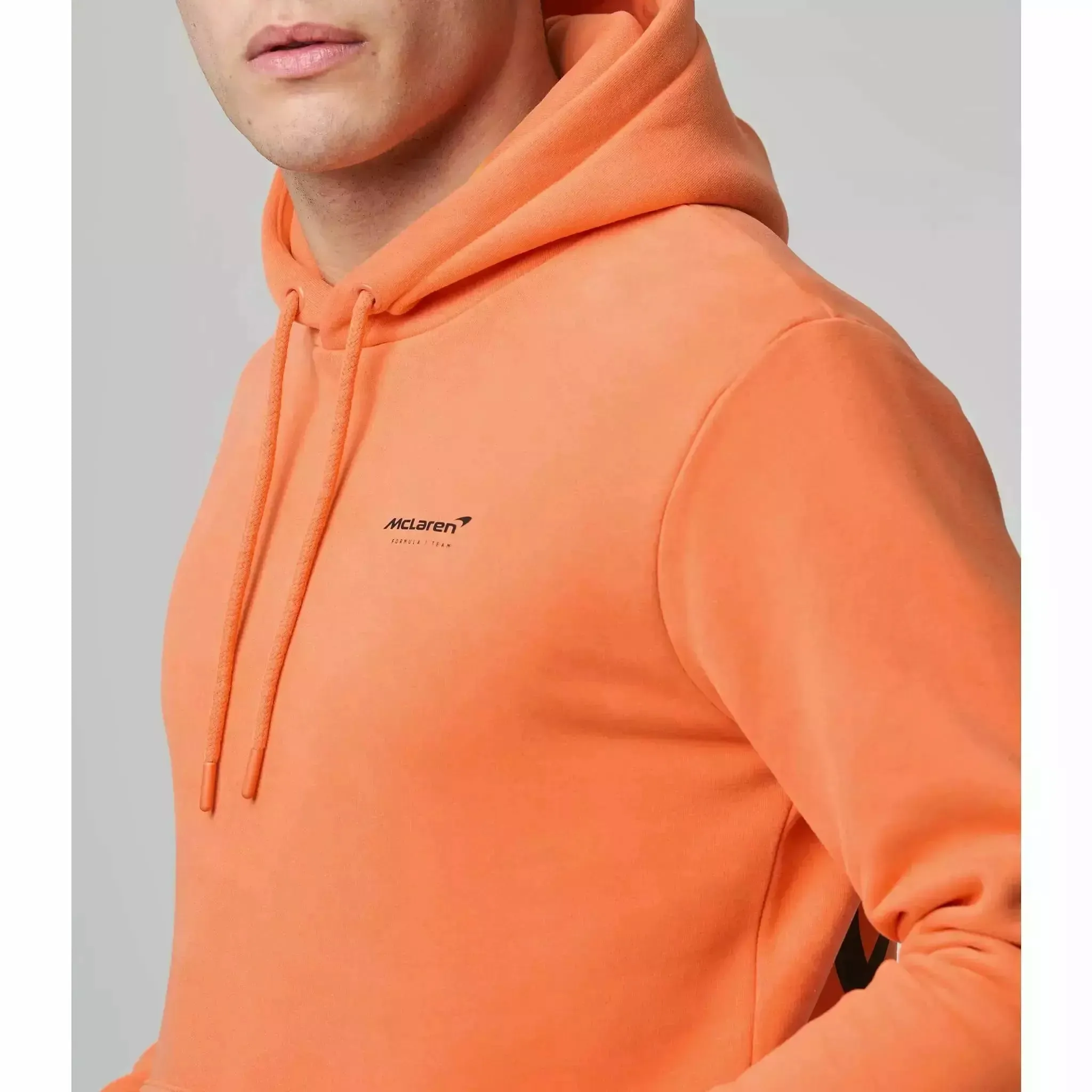 McLaren F1 Men's Lando Norris Core Hoodie - Nectarine/Black/Grey