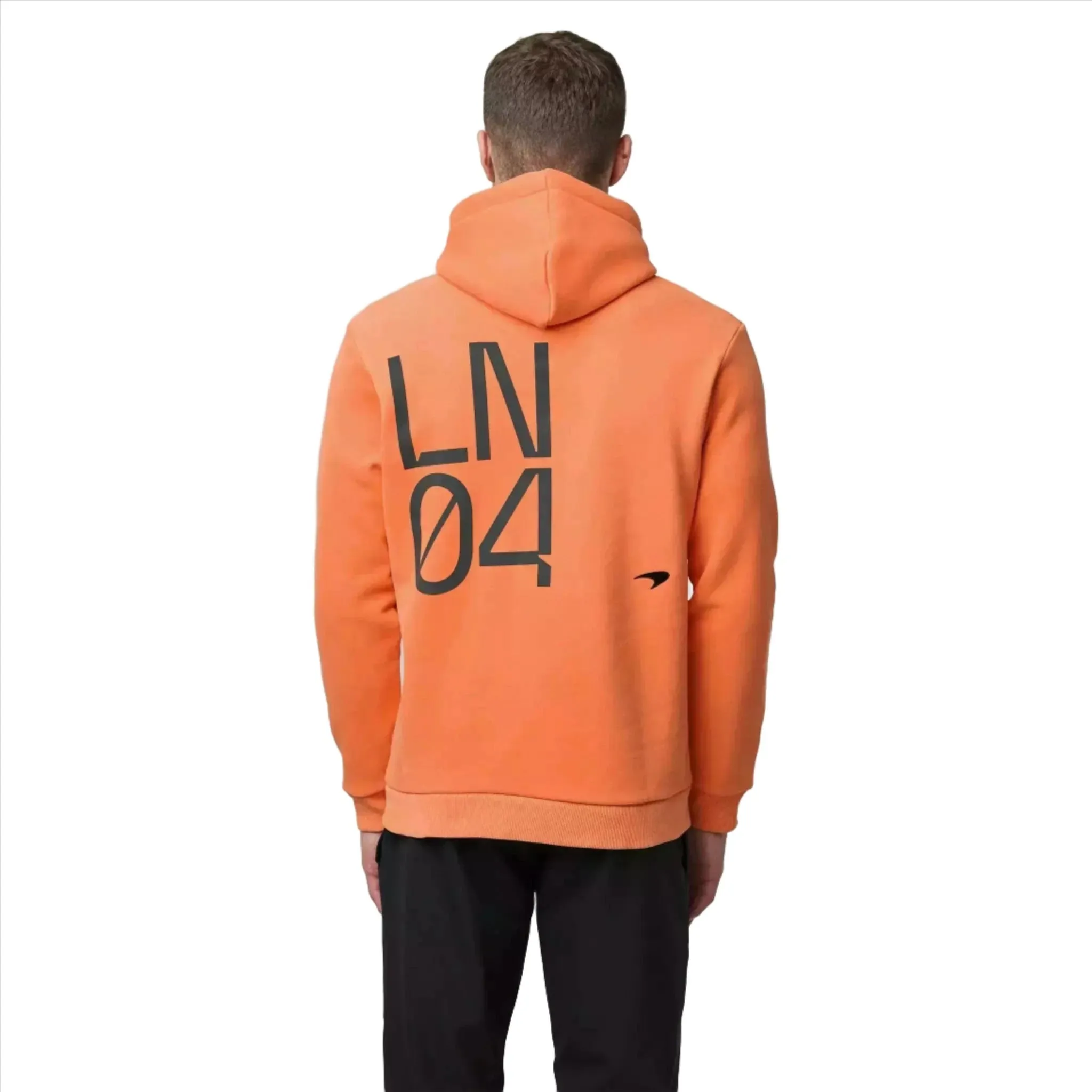 McLaren F1 Men's Lando Norris Core Hoodie - Nectarine/Black/Grey