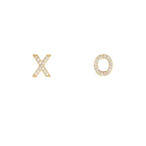 Melrose CZ Pavé XO Studs