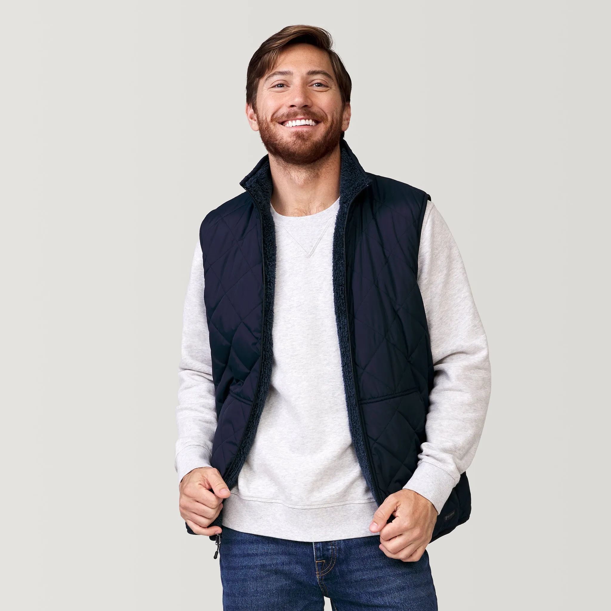 Men's Atlas Quilted Reversible Sherpa Vest