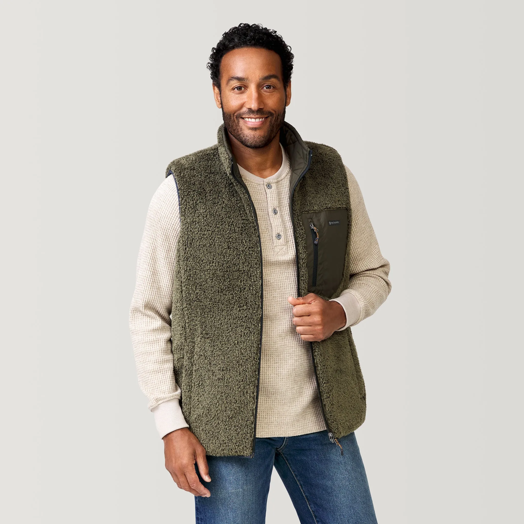 Men's Atlas Quilted Reversible Sherpa Vest