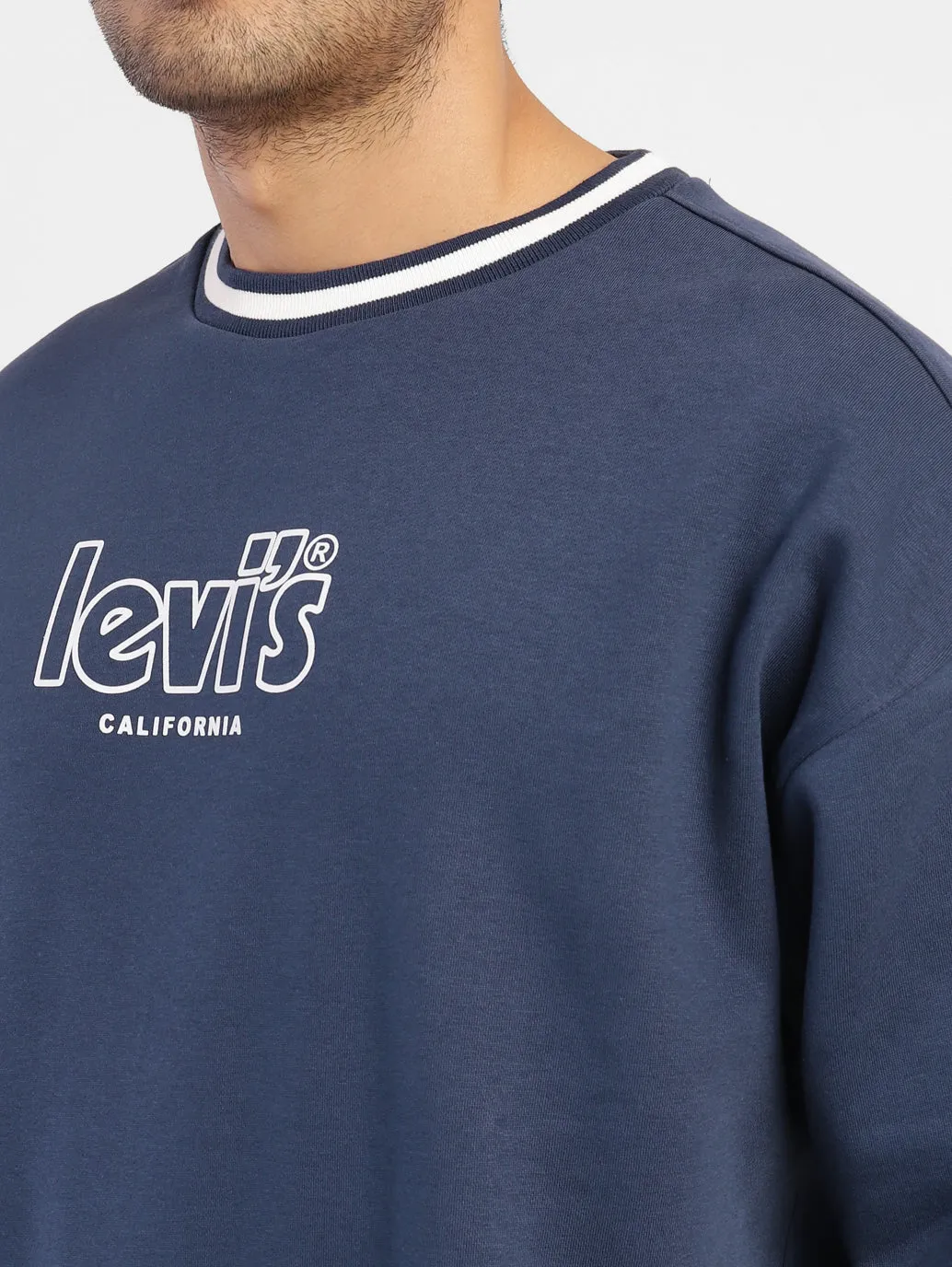 Men's Brand Logo Crew Neck Sweatshirt