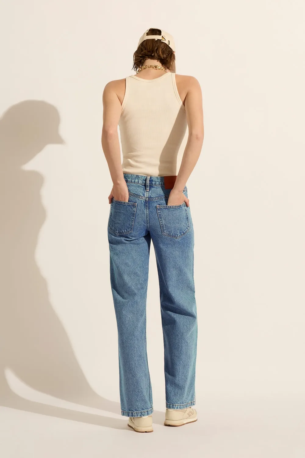 Mimi Mid Wide Leg Jean - Heritage