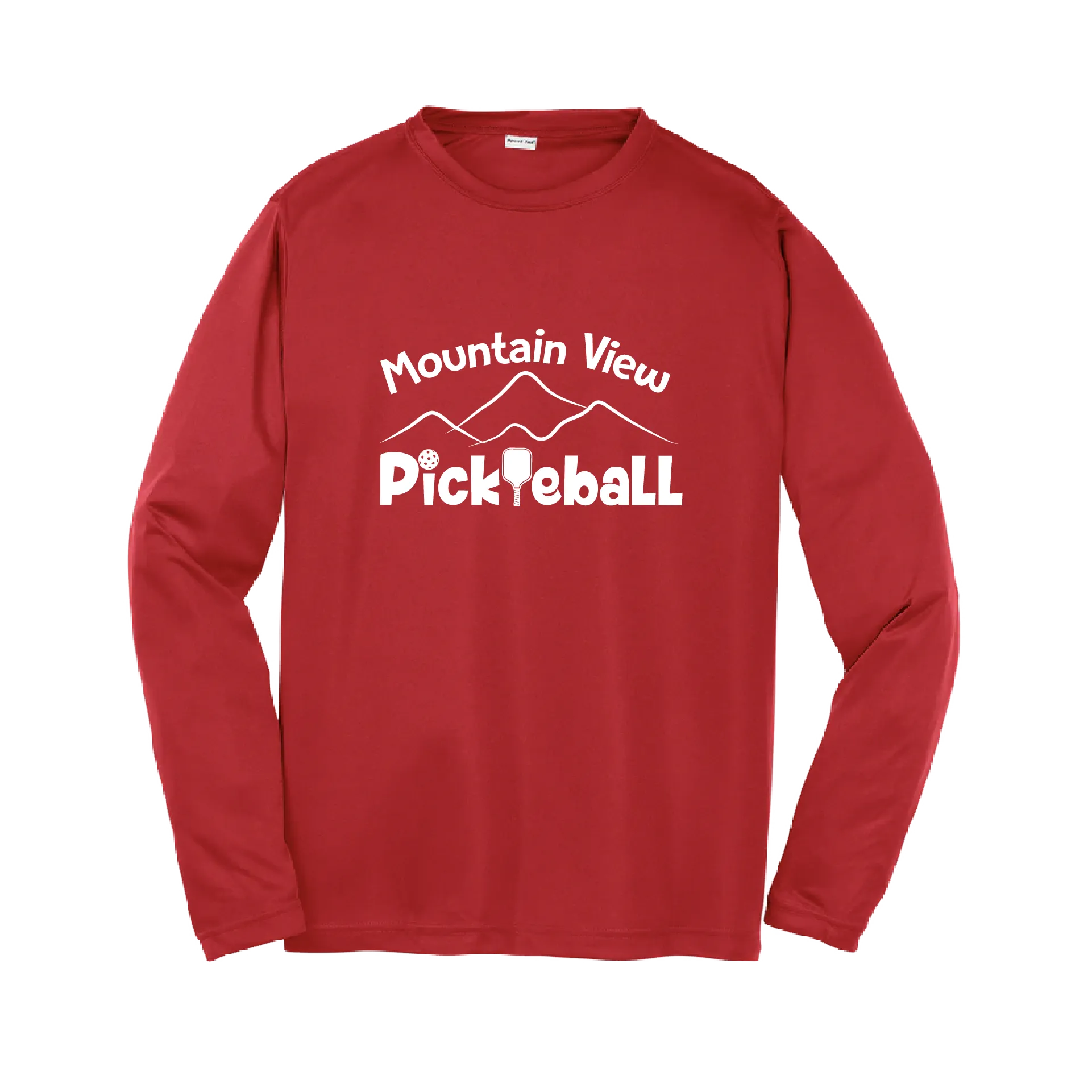 Mountain View Pickleball Club | Youth Long Sleeve Atheletic Shirt | 100% Polyester