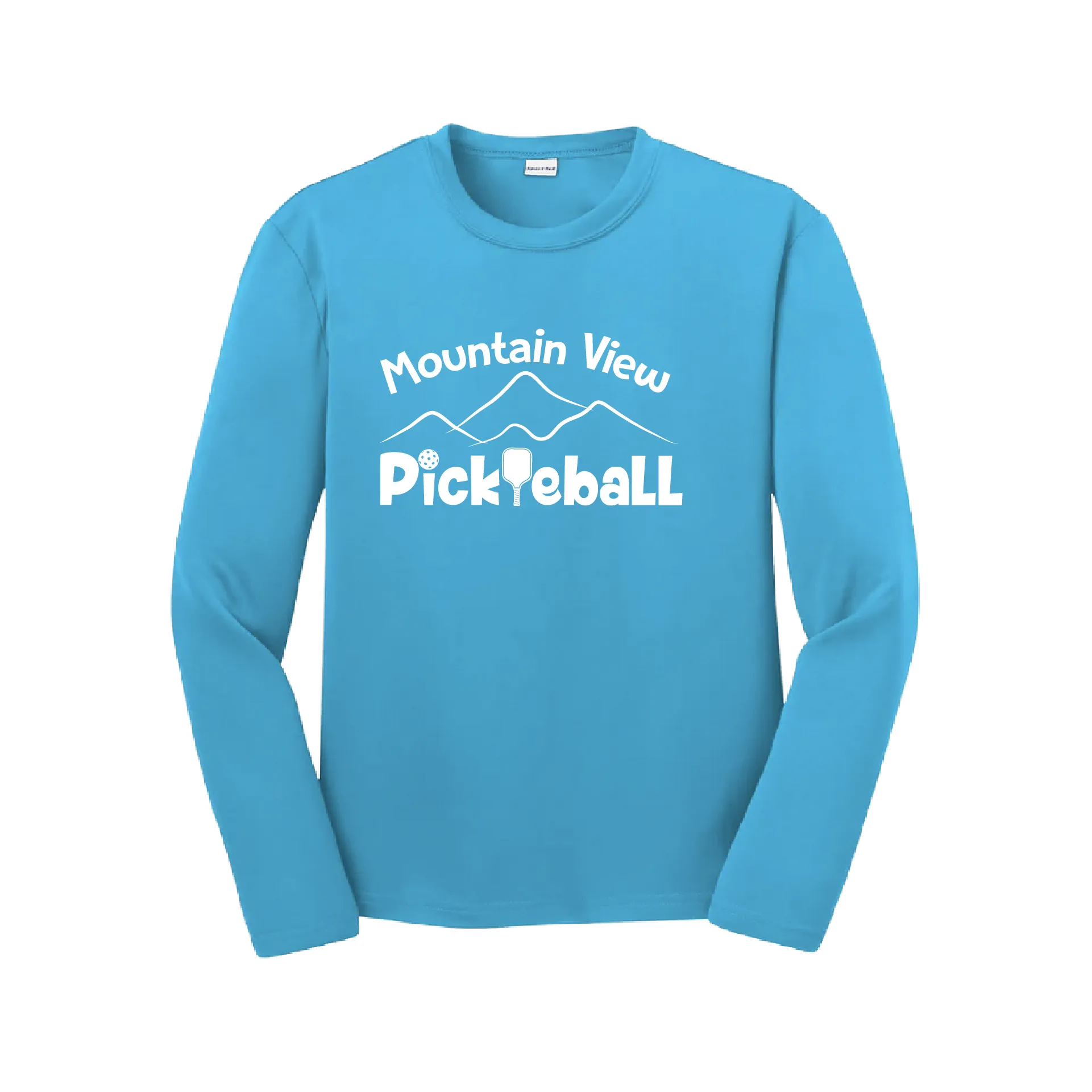 Mountain View Pickleball Club | Youth Long Sleeve Atheletic Shirt | 100% Polyester