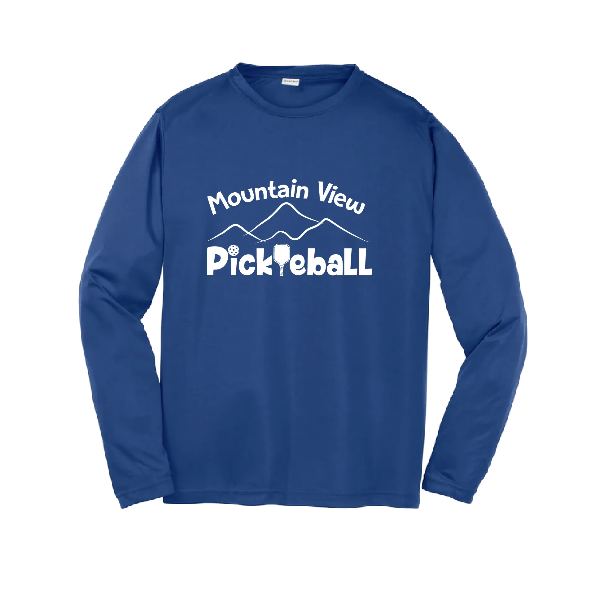 Mountain View Pickleball Club | Youth Long Sleeve Atheletic Shirt | 100% Polyester