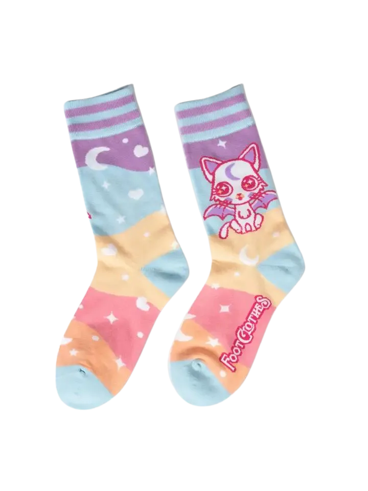 Mystic Kitty Crew Socks