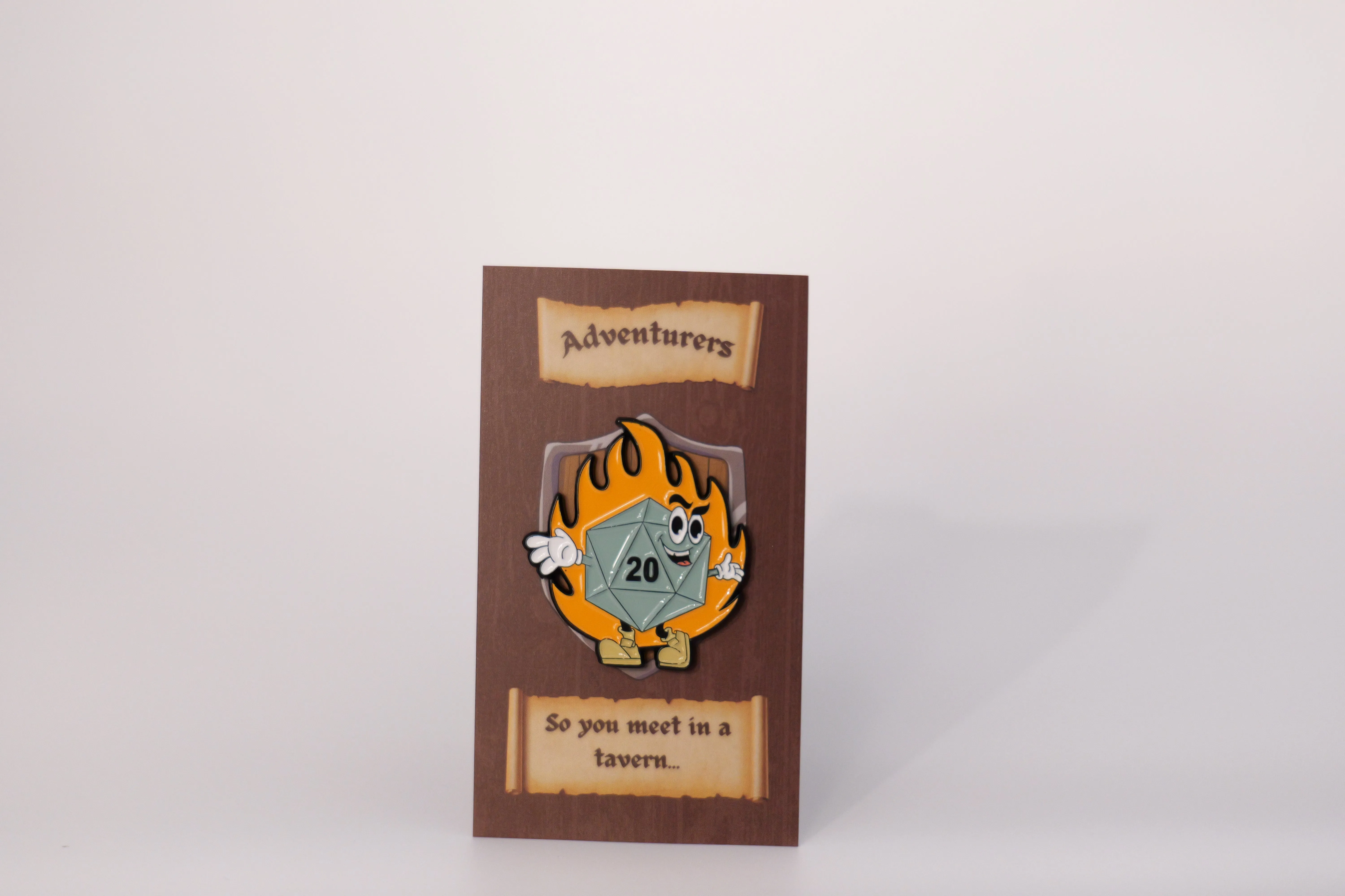 Nat 20 Dice - Enamel Pin