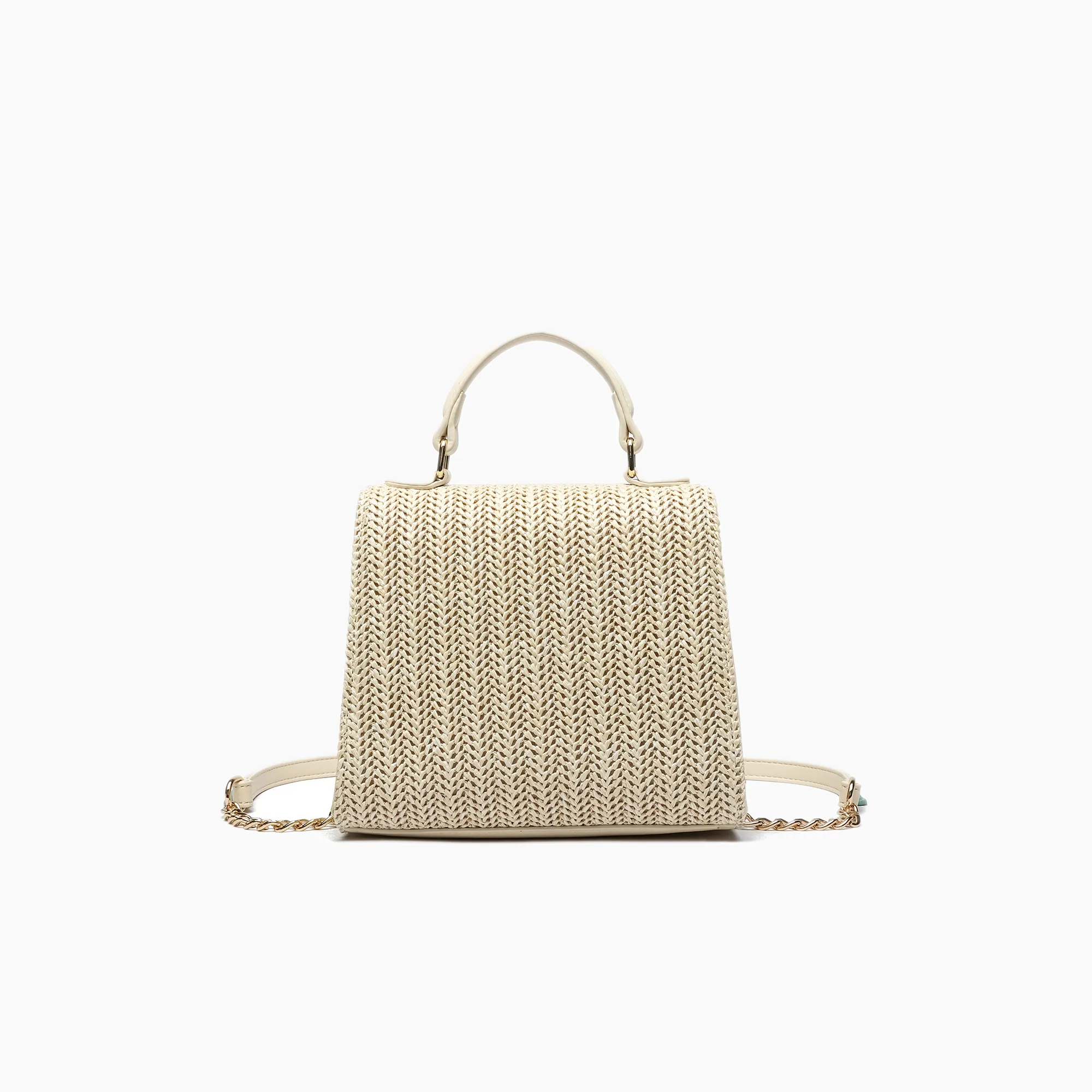 Neo Pastel Straw Crossbody Bag