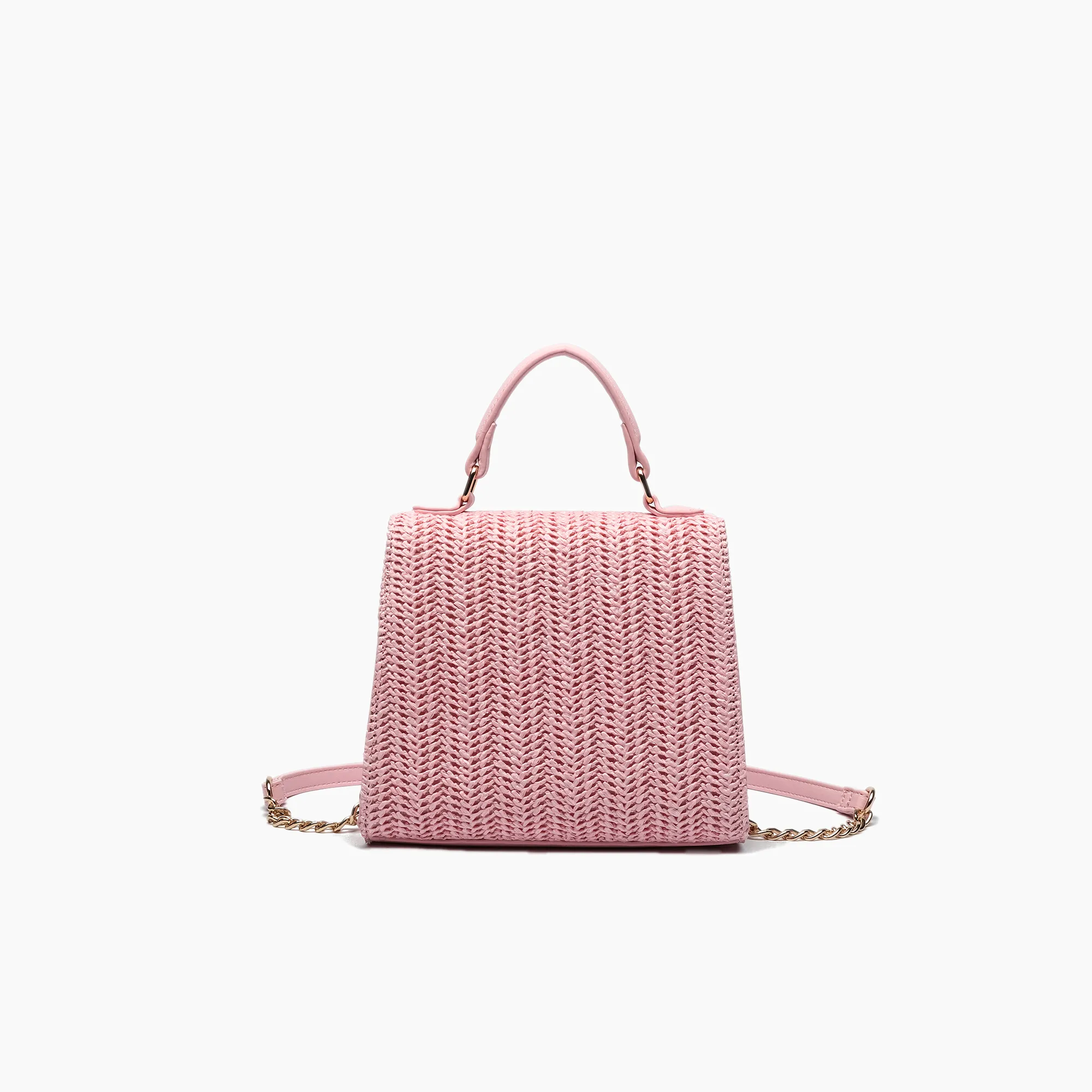 Neo Pastel Straw Crossbody Bag