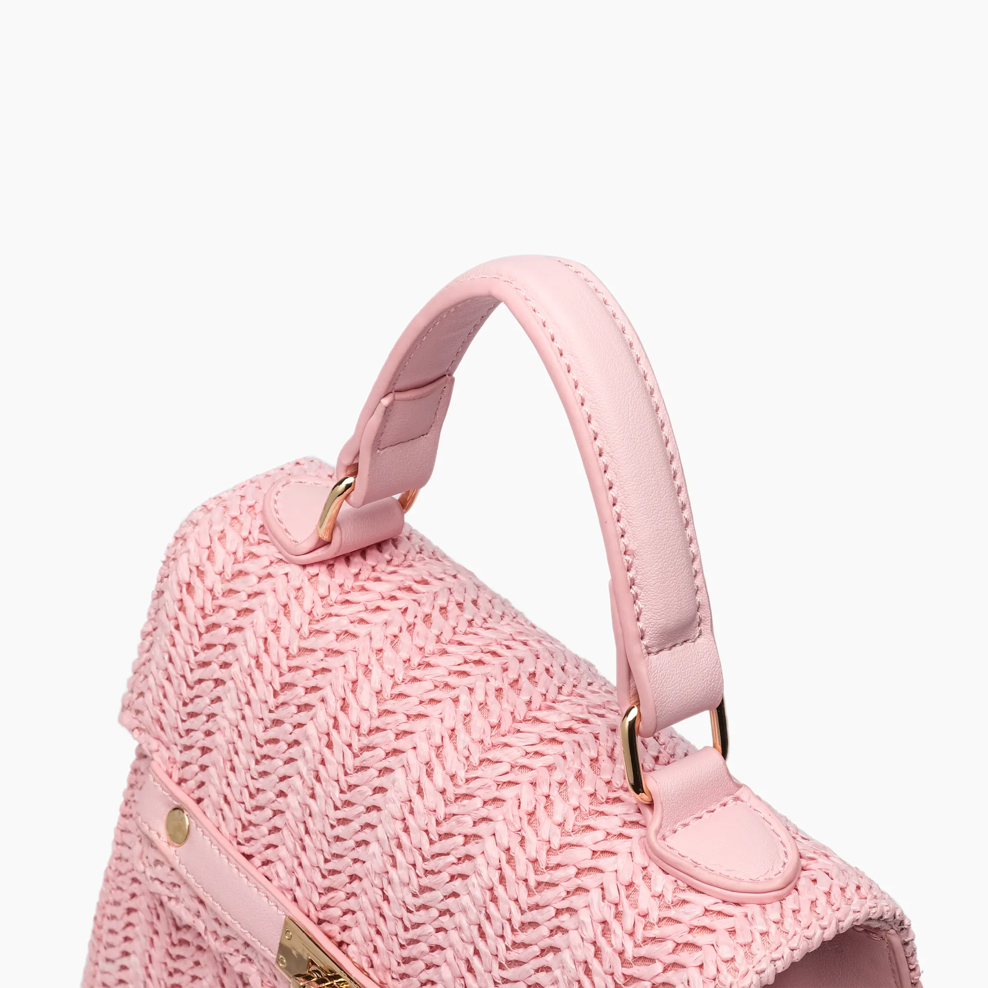 Neo Pastel Straw Crossbody Bag