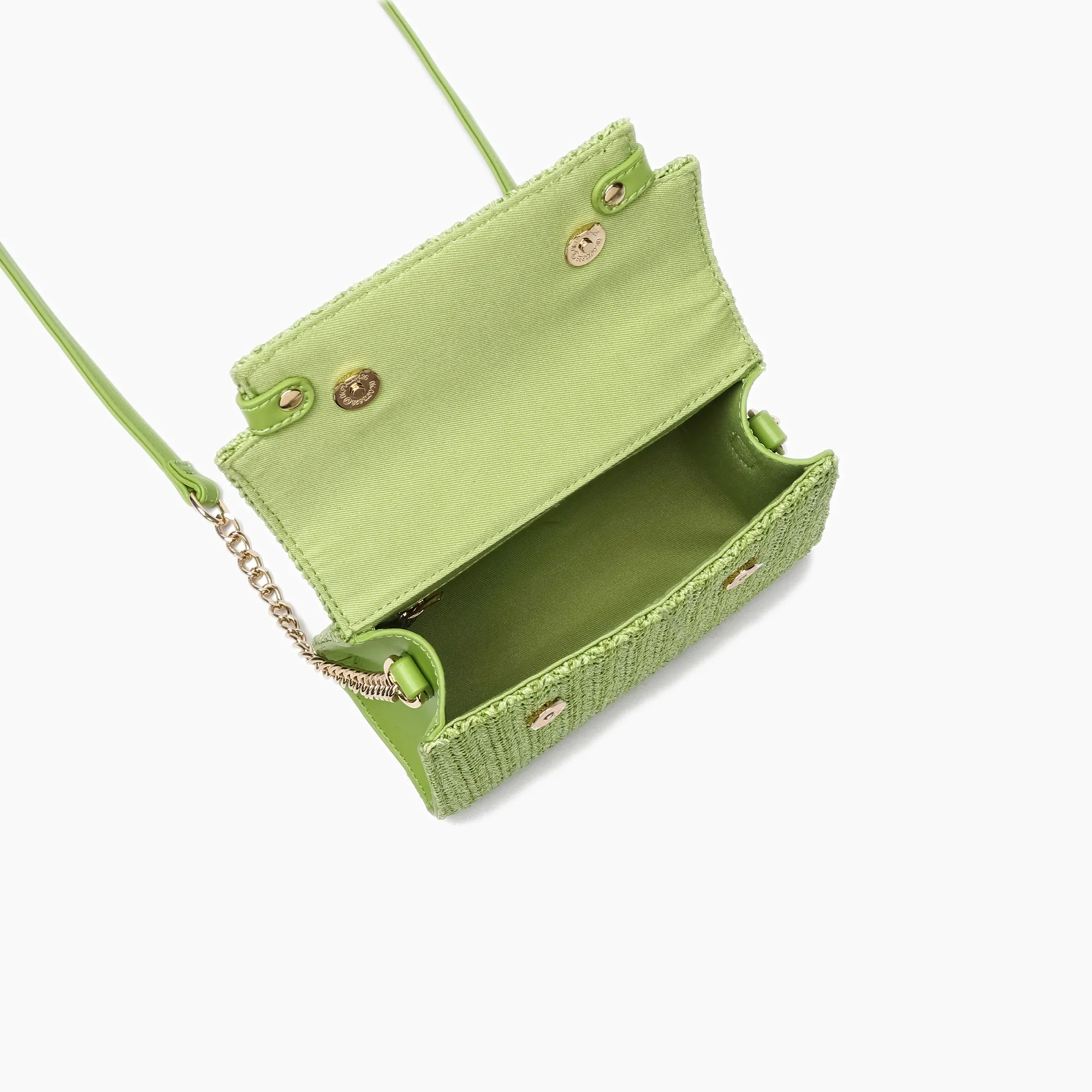 Neo Pastel Straw Crossbody Bag