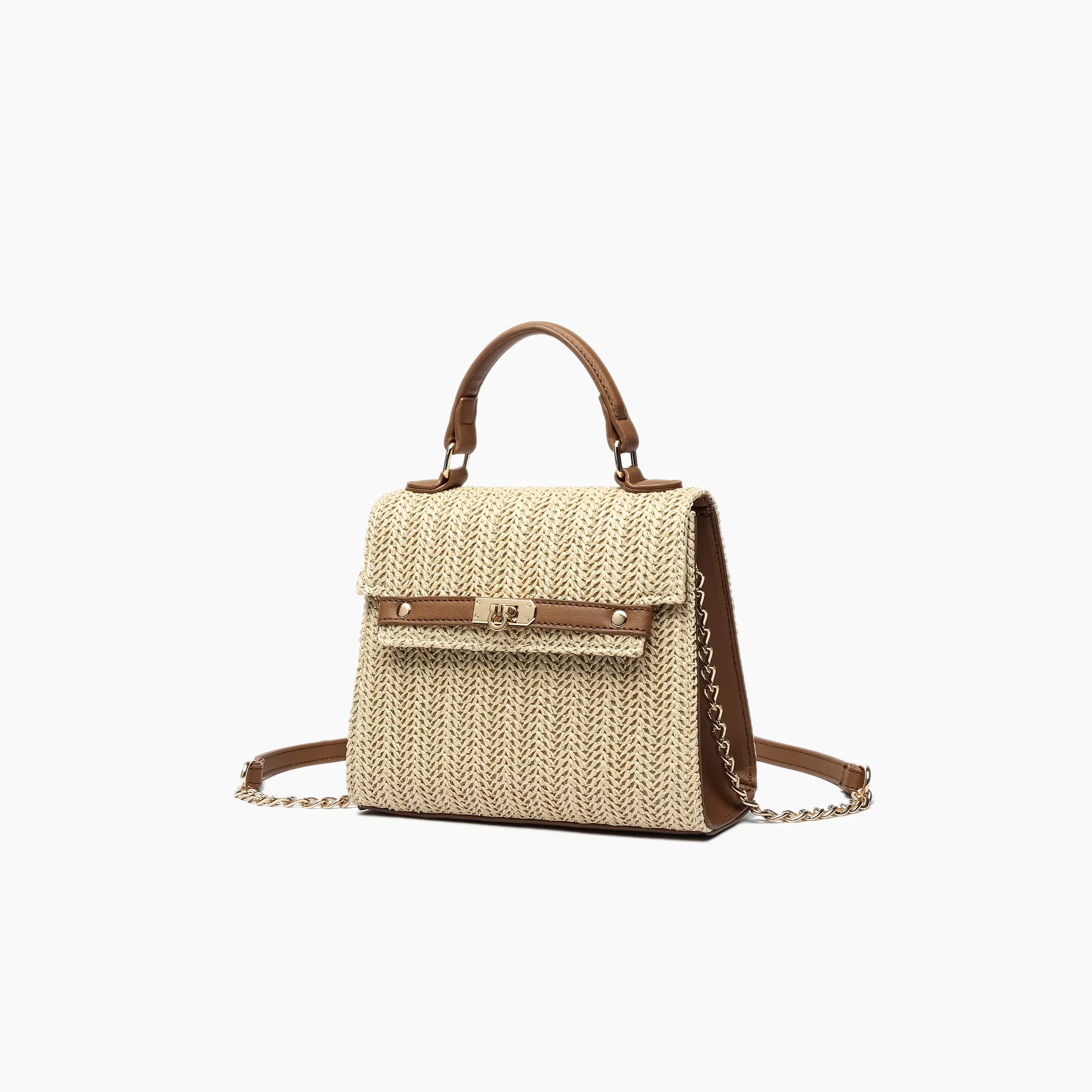 Neo Pastel Straw Crossbody Bag