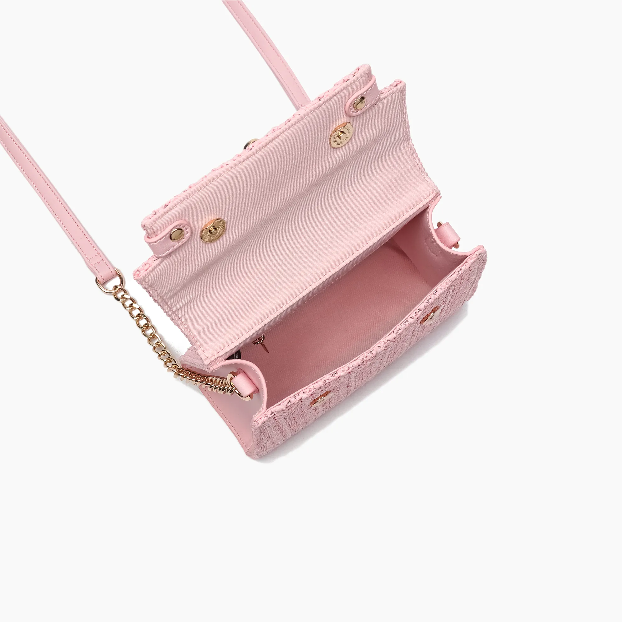 Neo Pastel Straw Crossbody Bag