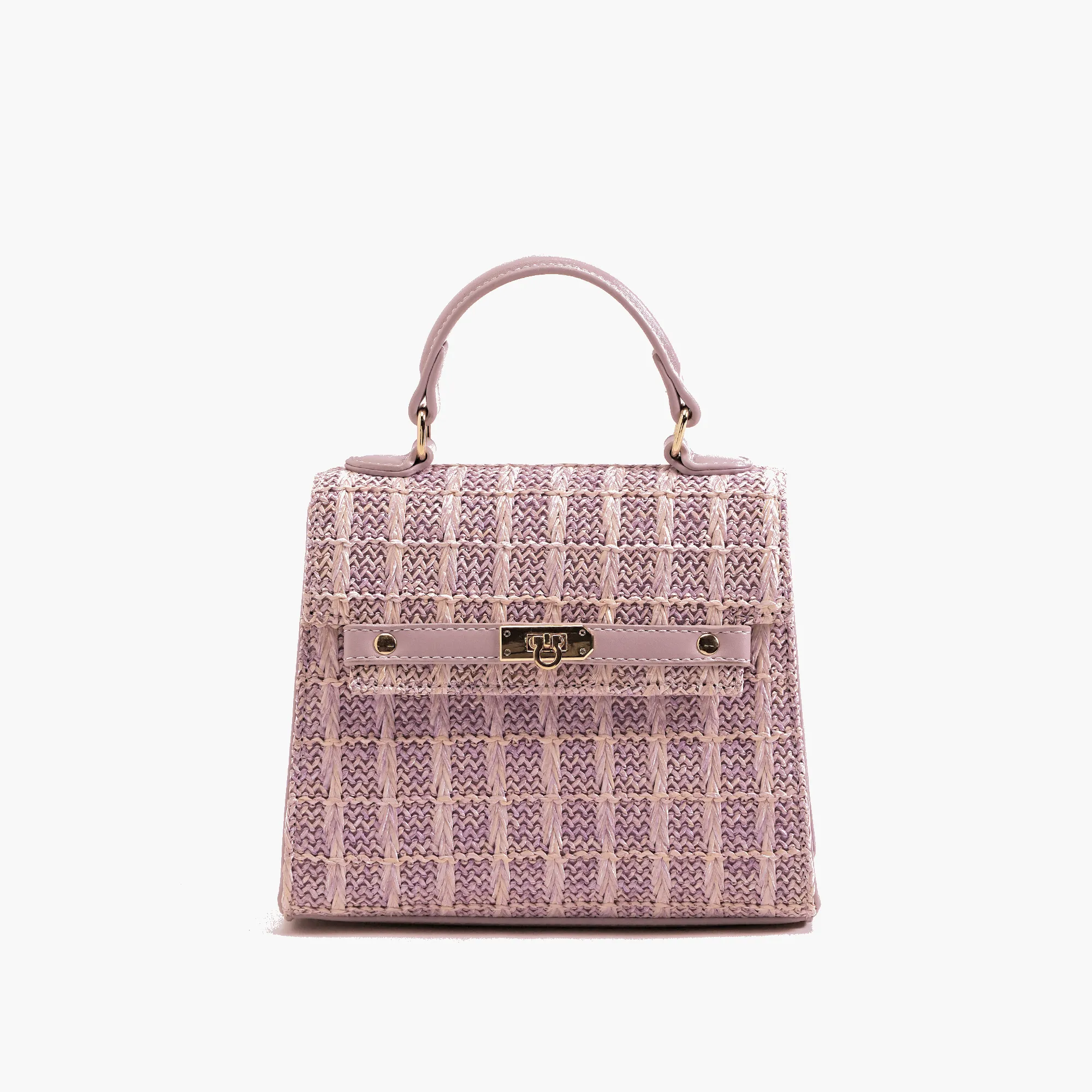 Neo Pastel Straw Crossbody Bag