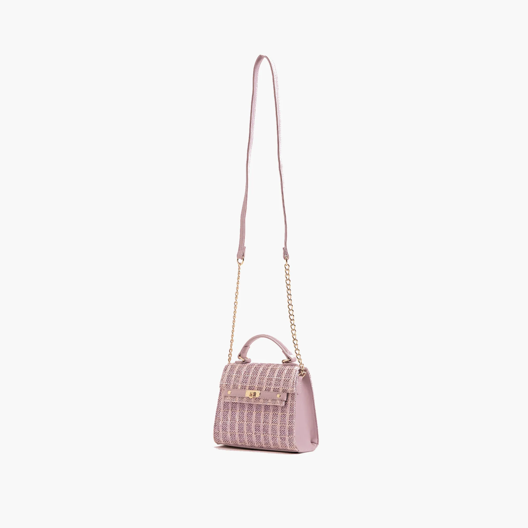 Neo Pastel Straw Crossbody Bag