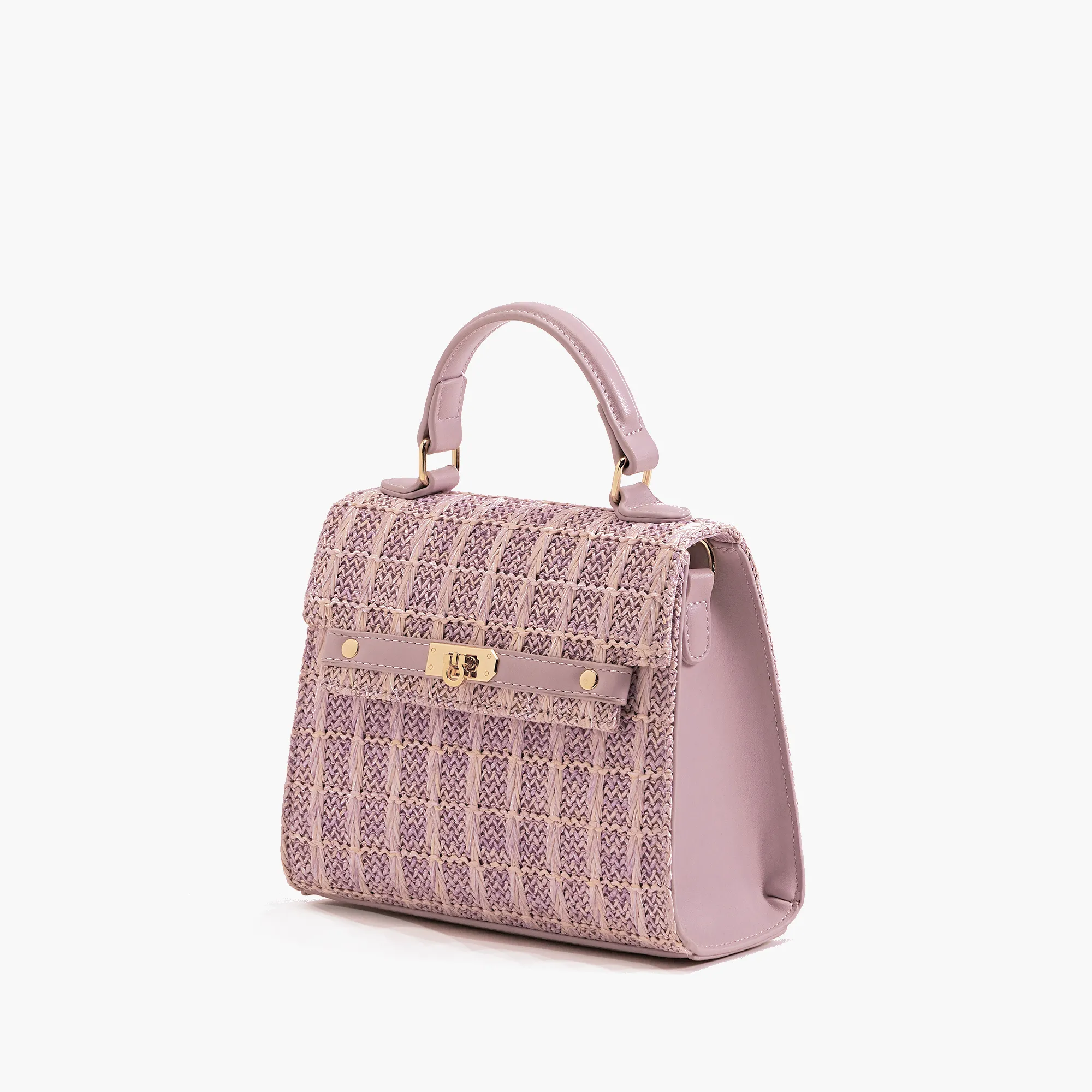 Neo Pastel Straw Crossbody Bag