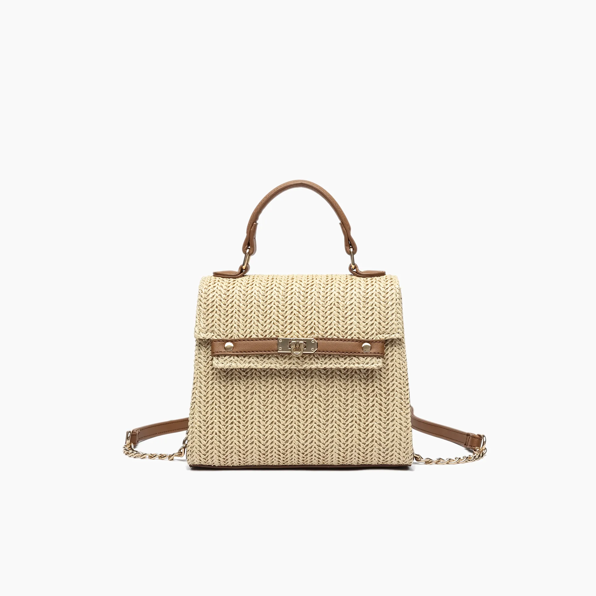 Neo Pastel Straw Crossbody Bag