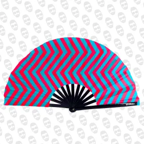 Neon Zig Zag UV Fan