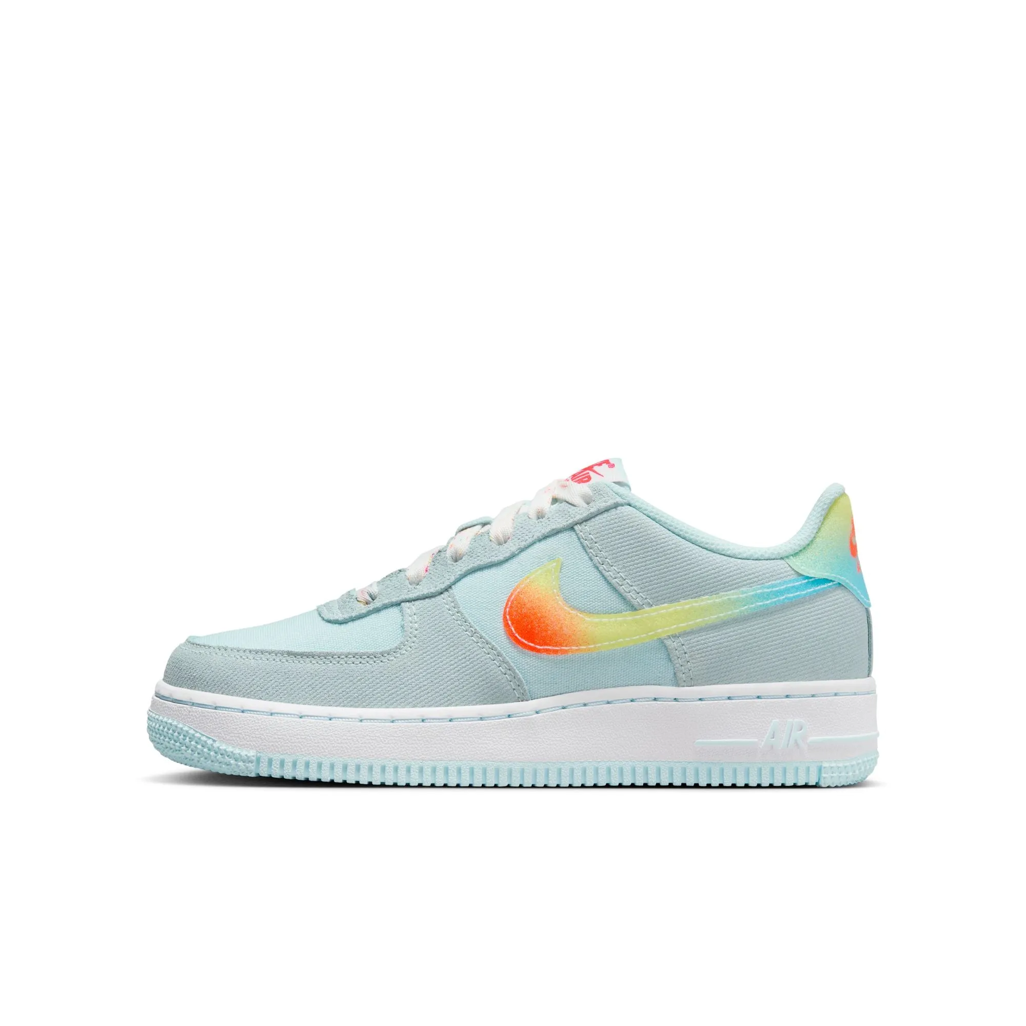 Nike Air Force 1 BG (Glacier Blue/Total Orange)