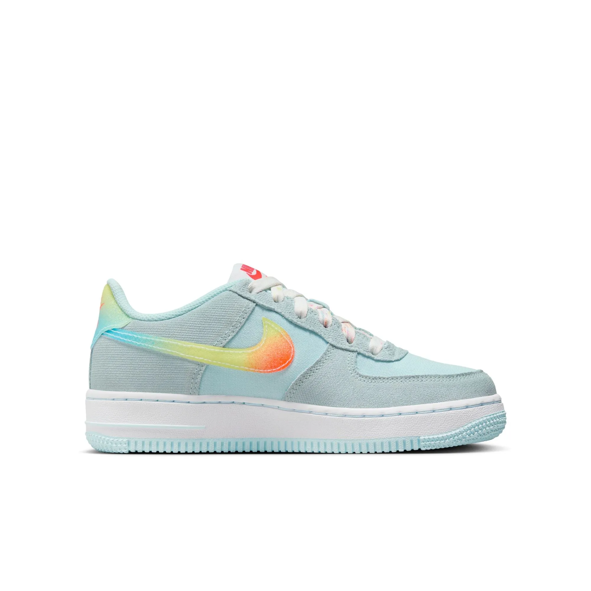 Nike Air Force 1 BG (Glacier Blue/Total Orange)