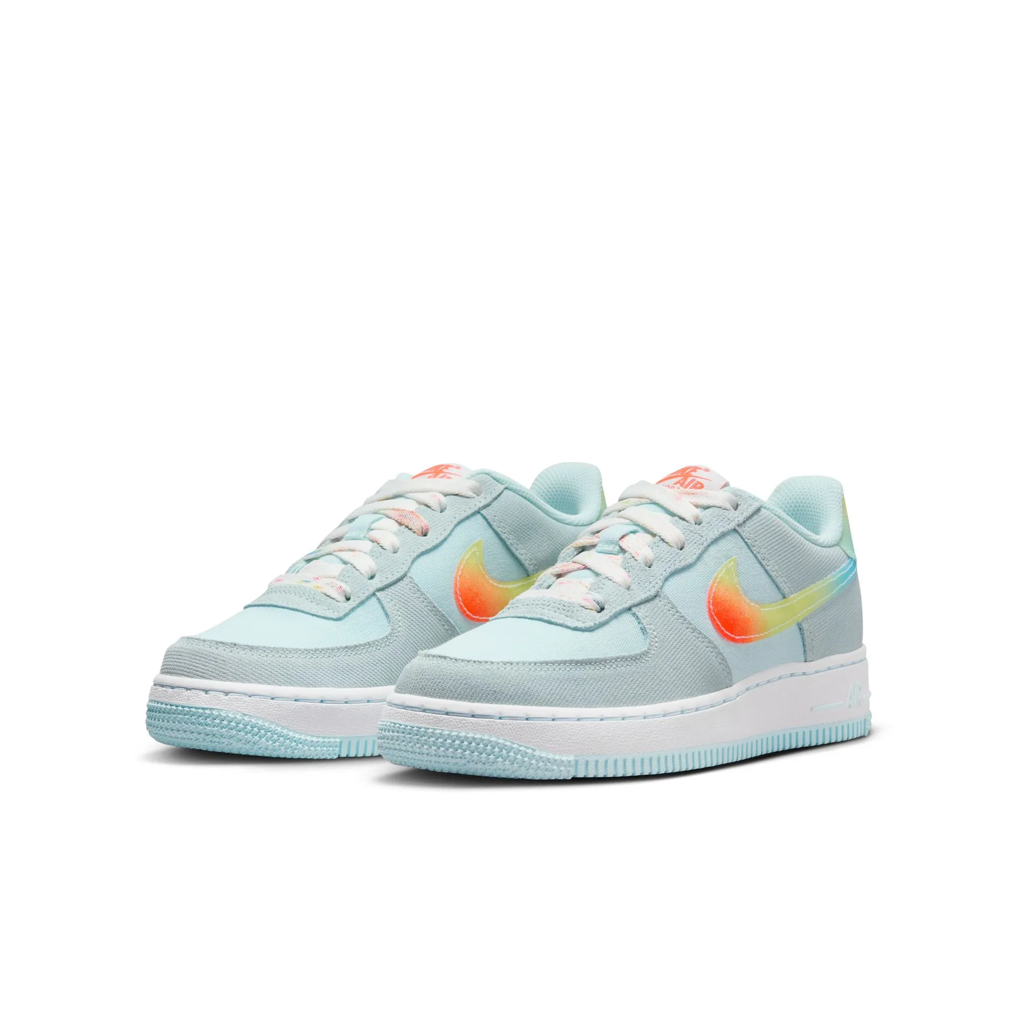 Nike Air Force 1 BG (Glacier Blue/Total Orange)