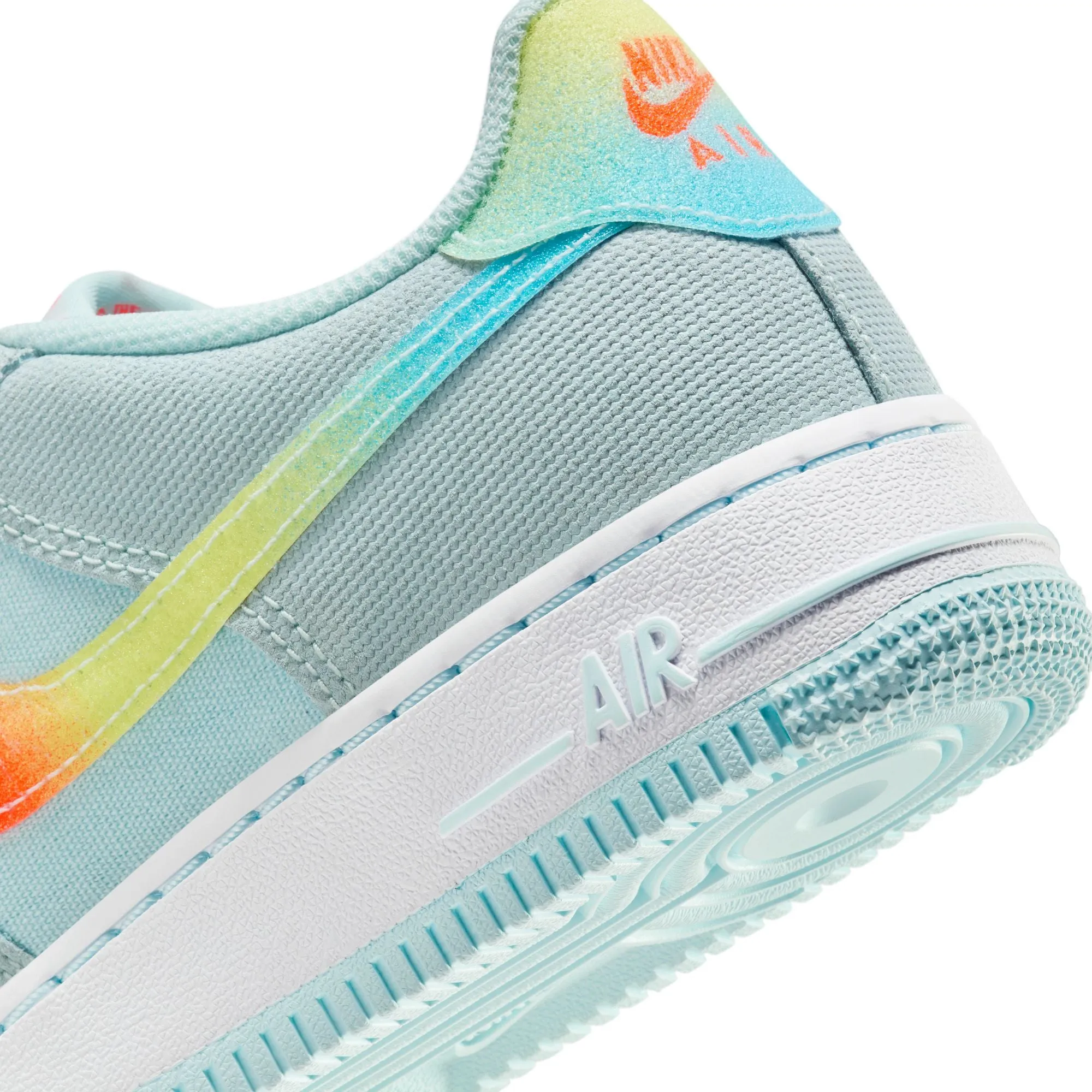 Nike Air Force 1 BG (Glacier Blue/Total Orange)