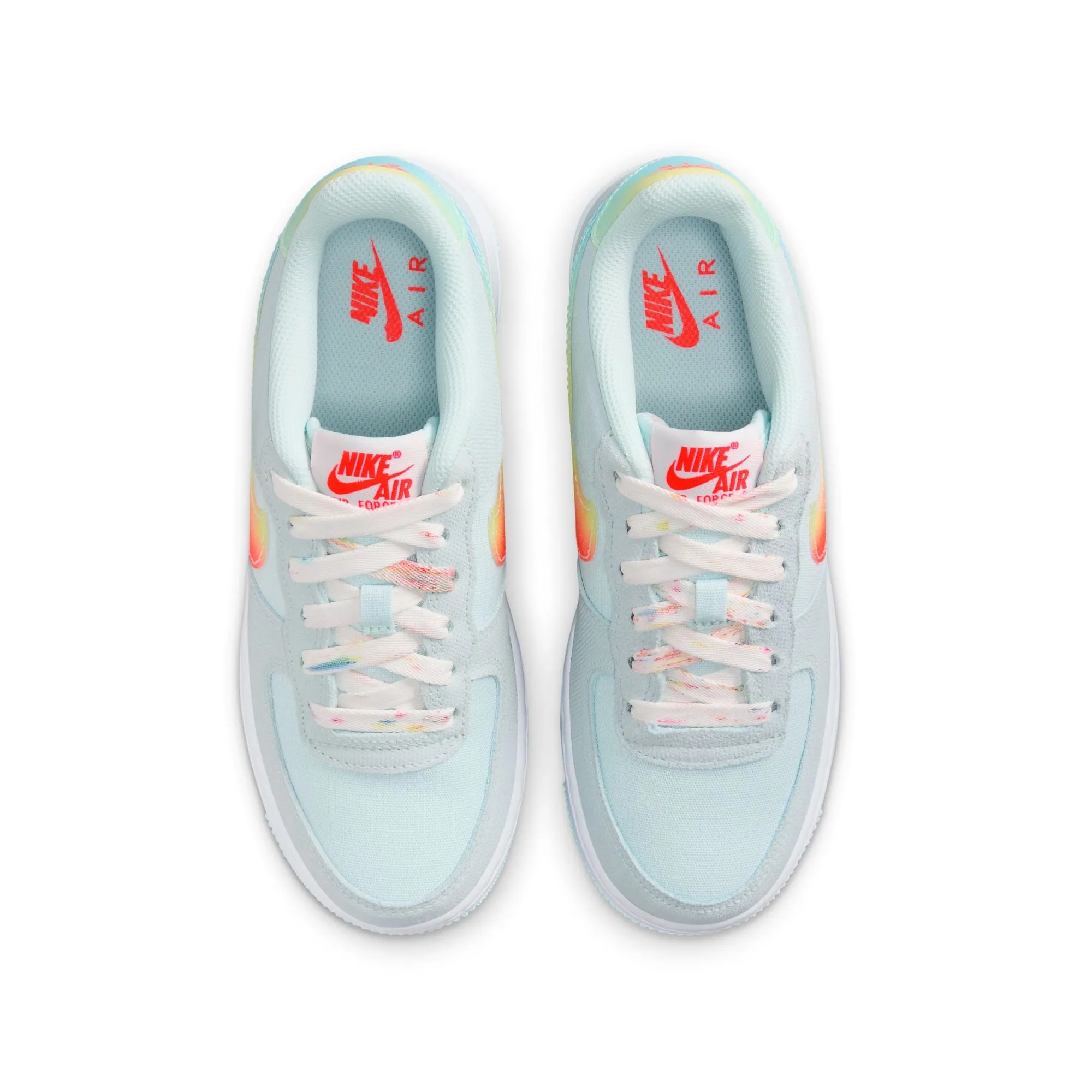 Nike Air Force 1 BG (Glacier Blue/Total Orange)