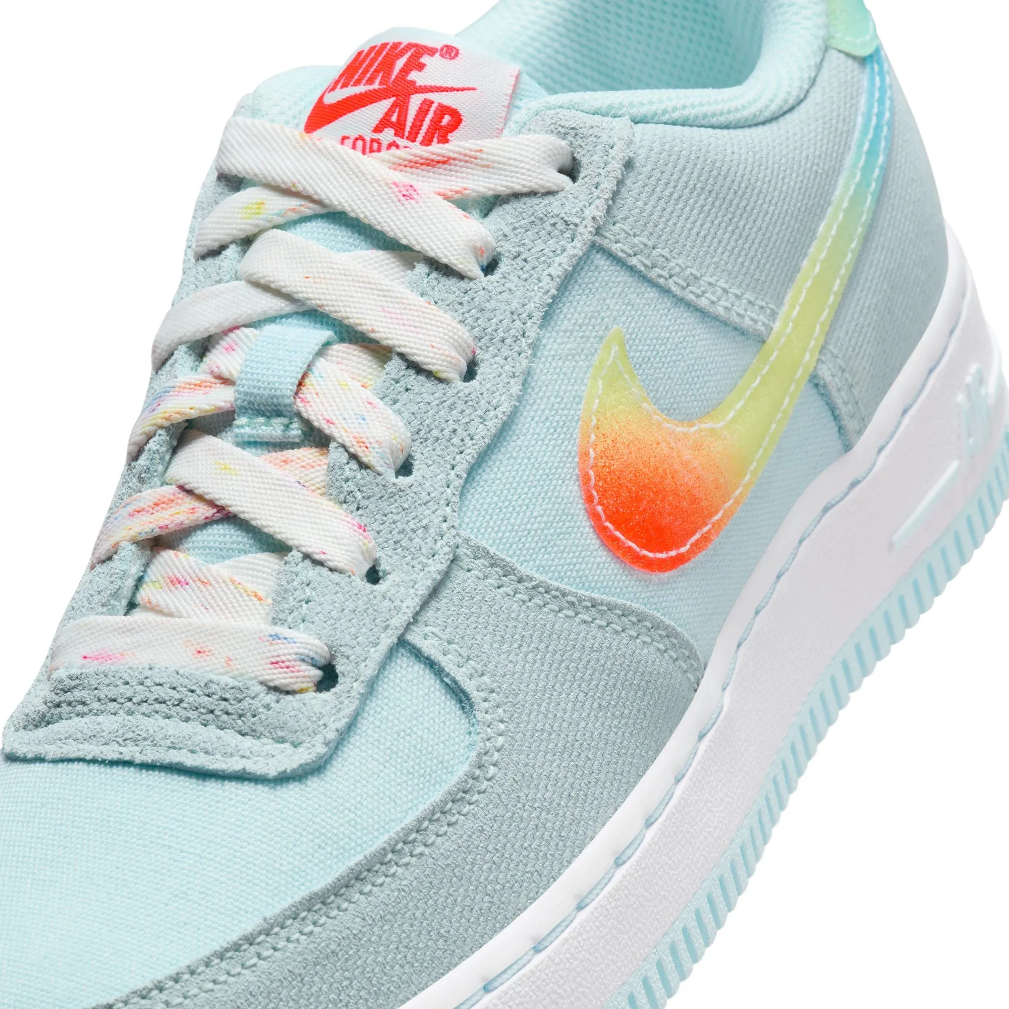 Nike Air Force 1 BG (Glacier Blue/Total Orange)