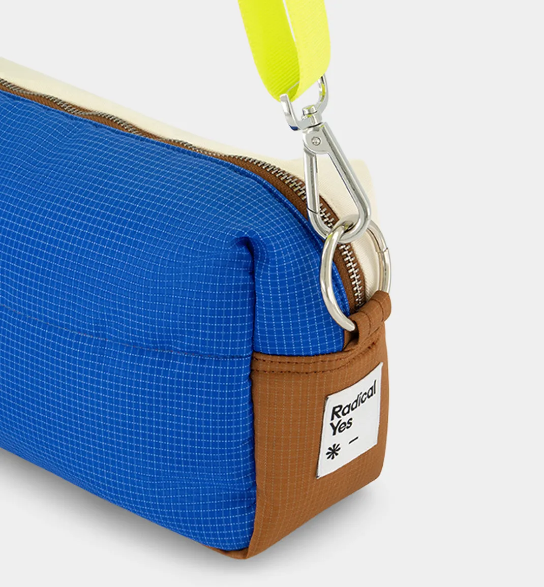 North Star Nylon Clutch | Retro Blue and Milk