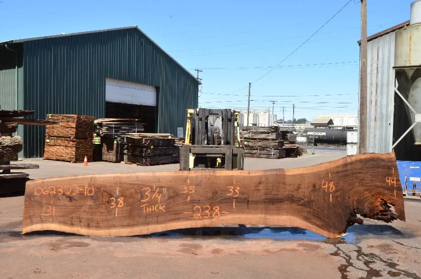 Oregon Black Walnut Slab 062322-10