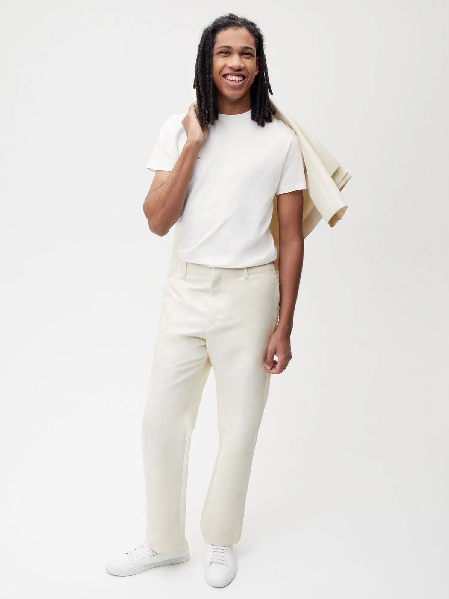 Organic Cotton Regular Fit Trouser—elderflower